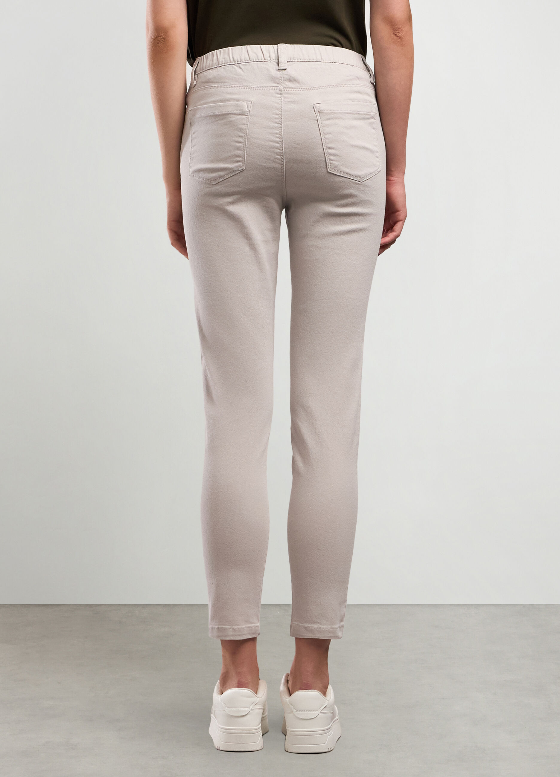 Jeggings in misto cotone stretch donna_1