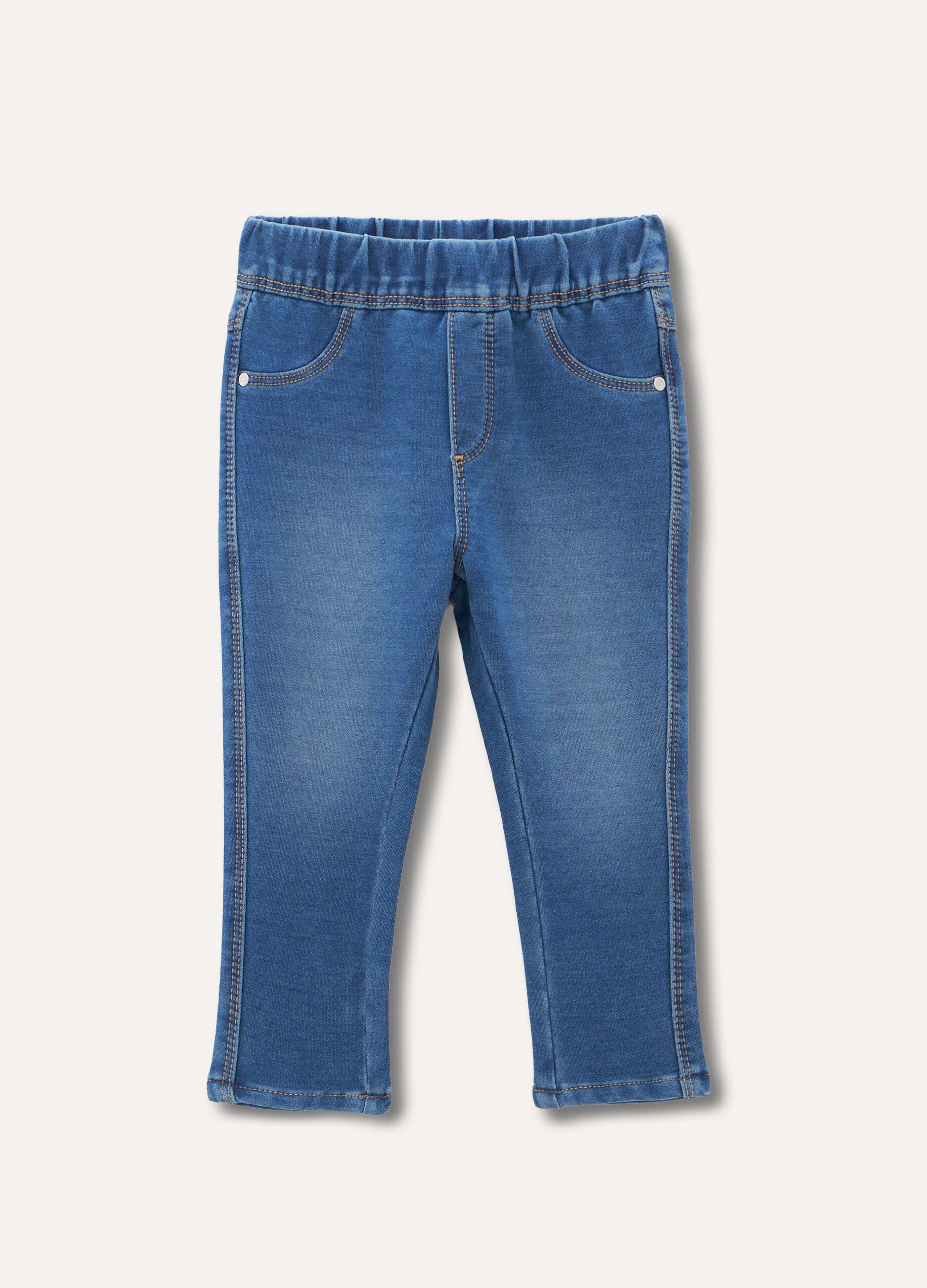 Jeggings in cotone stretch neonata_0