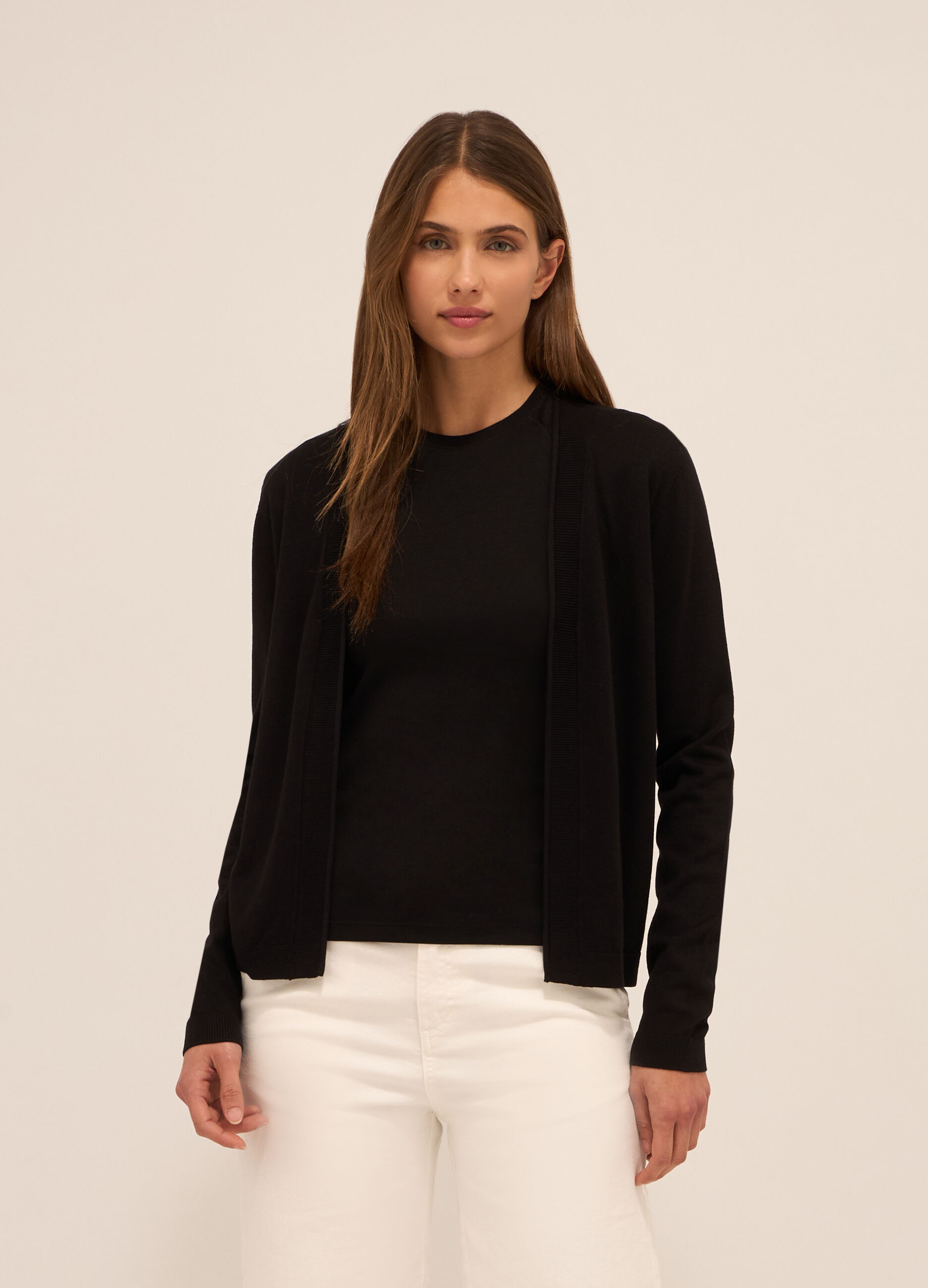 Cardigan misto viscosa donna_0