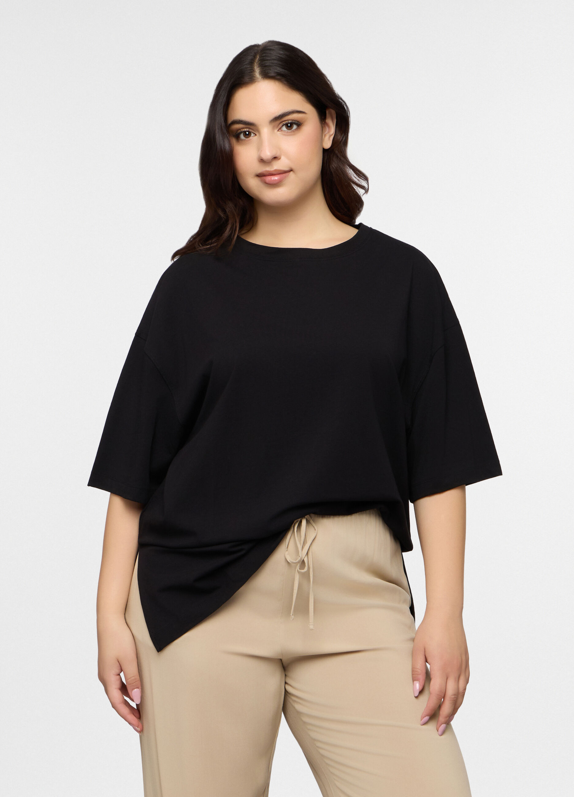 T-shirt girocollo Fit Over donna curvy_0