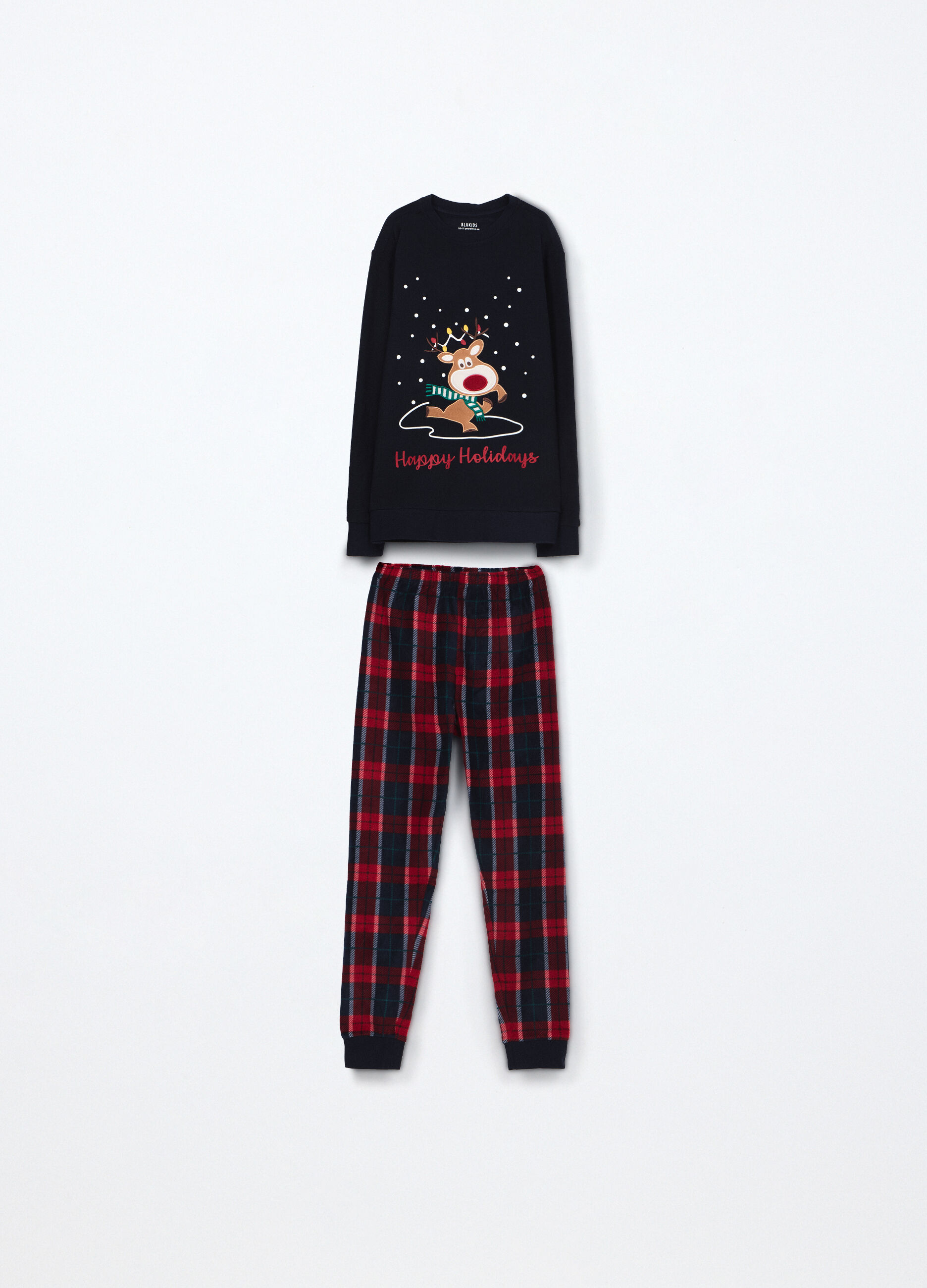 Set pigiama lungo in pile ragazzo_0