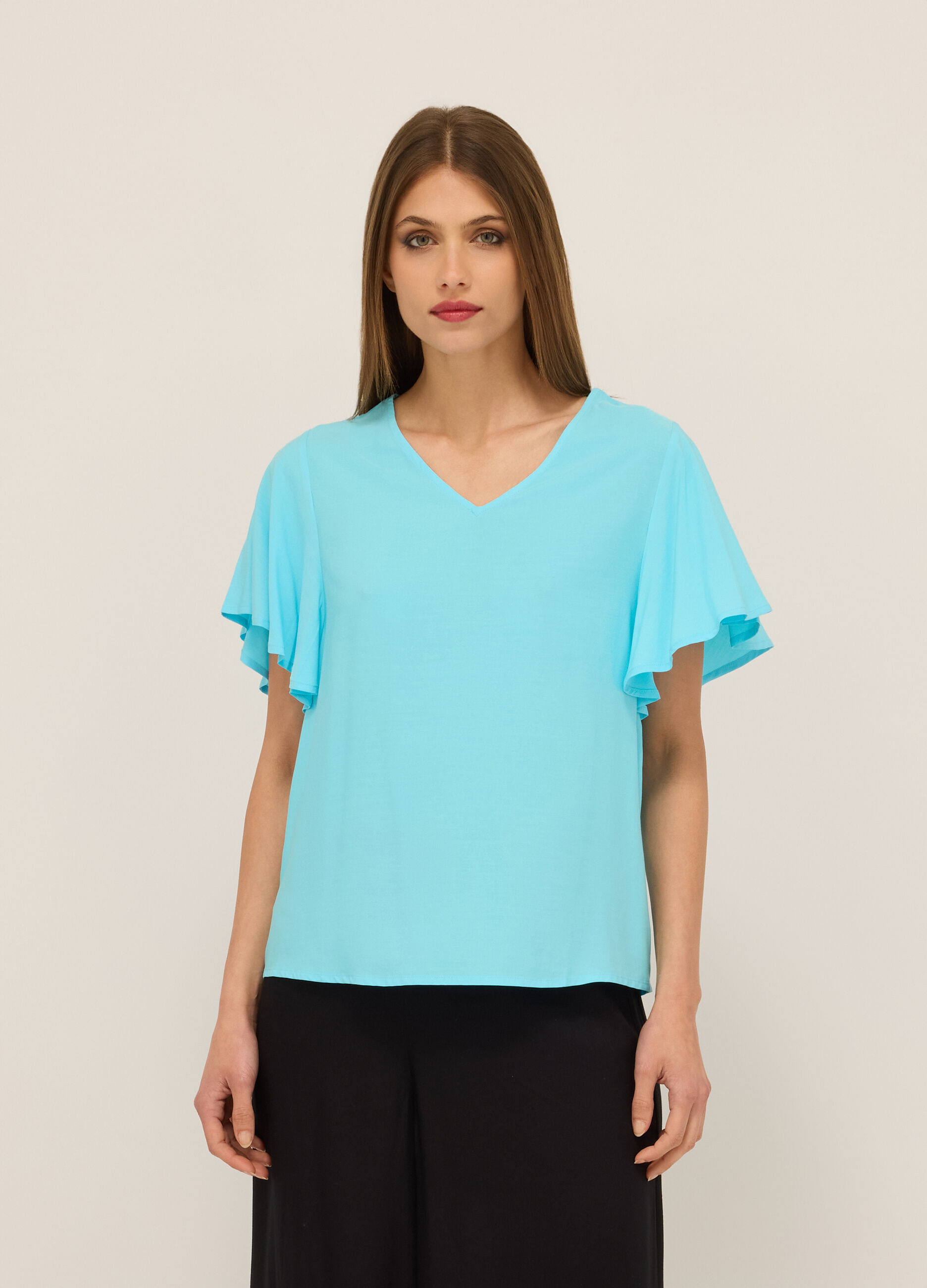Blusa in pura viscosa donna_0