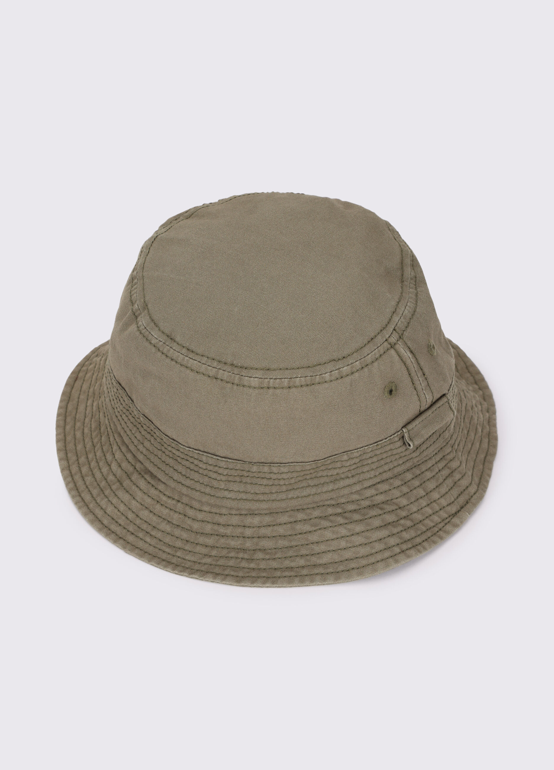 Cappello bucket in tela di cotone uomo_0