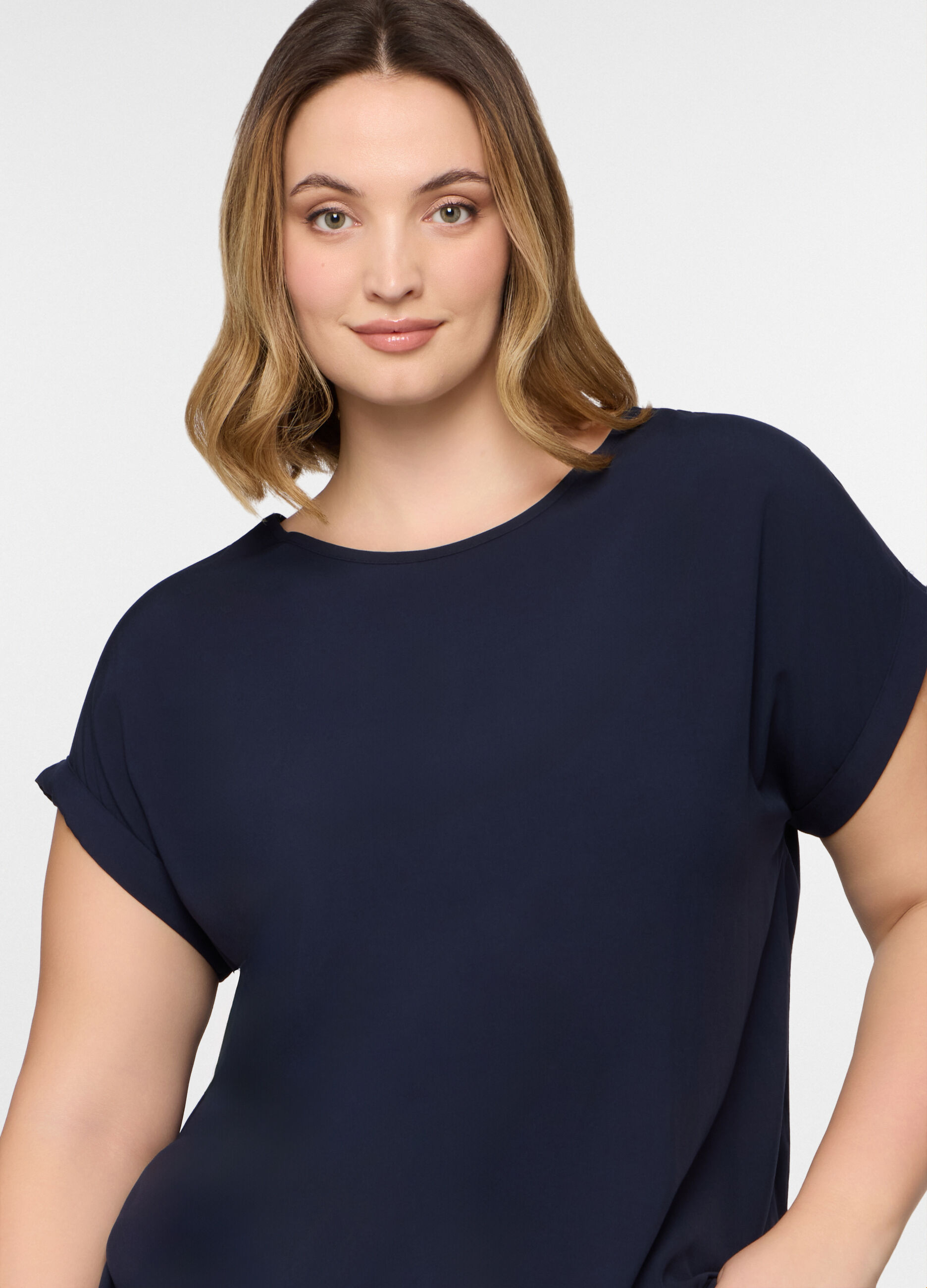 T-shirt girocollo donna curvy_2