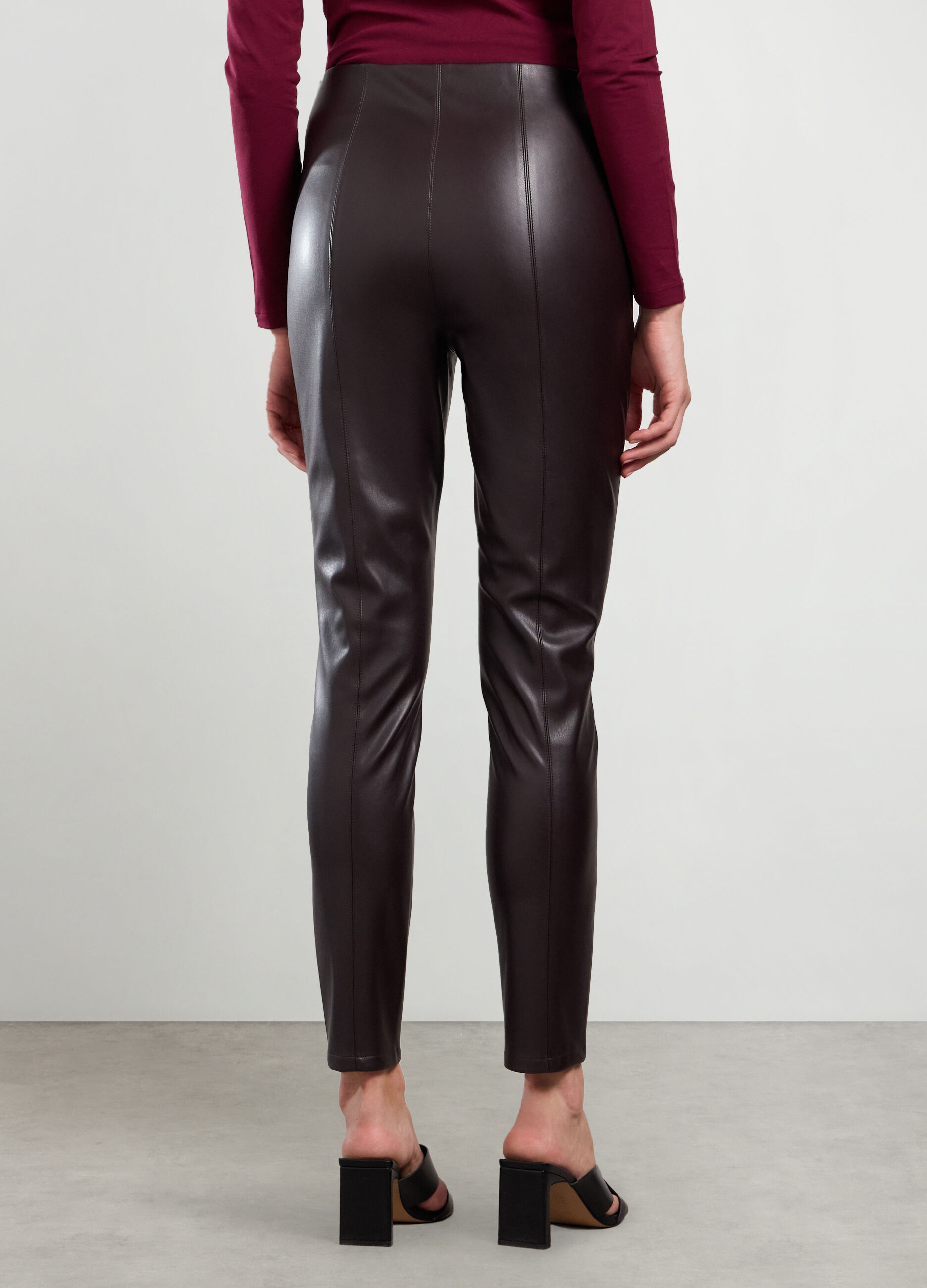Leggings in eco pelle donna_1
