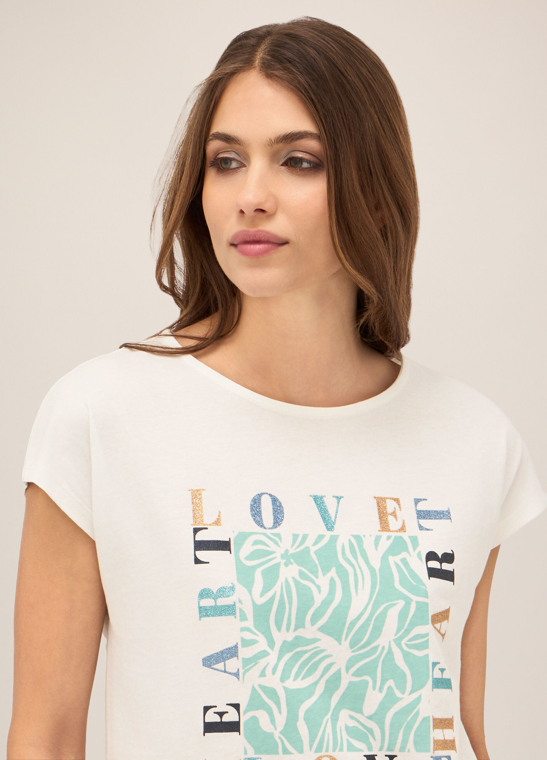 T-shirt in puro cotone donna_2