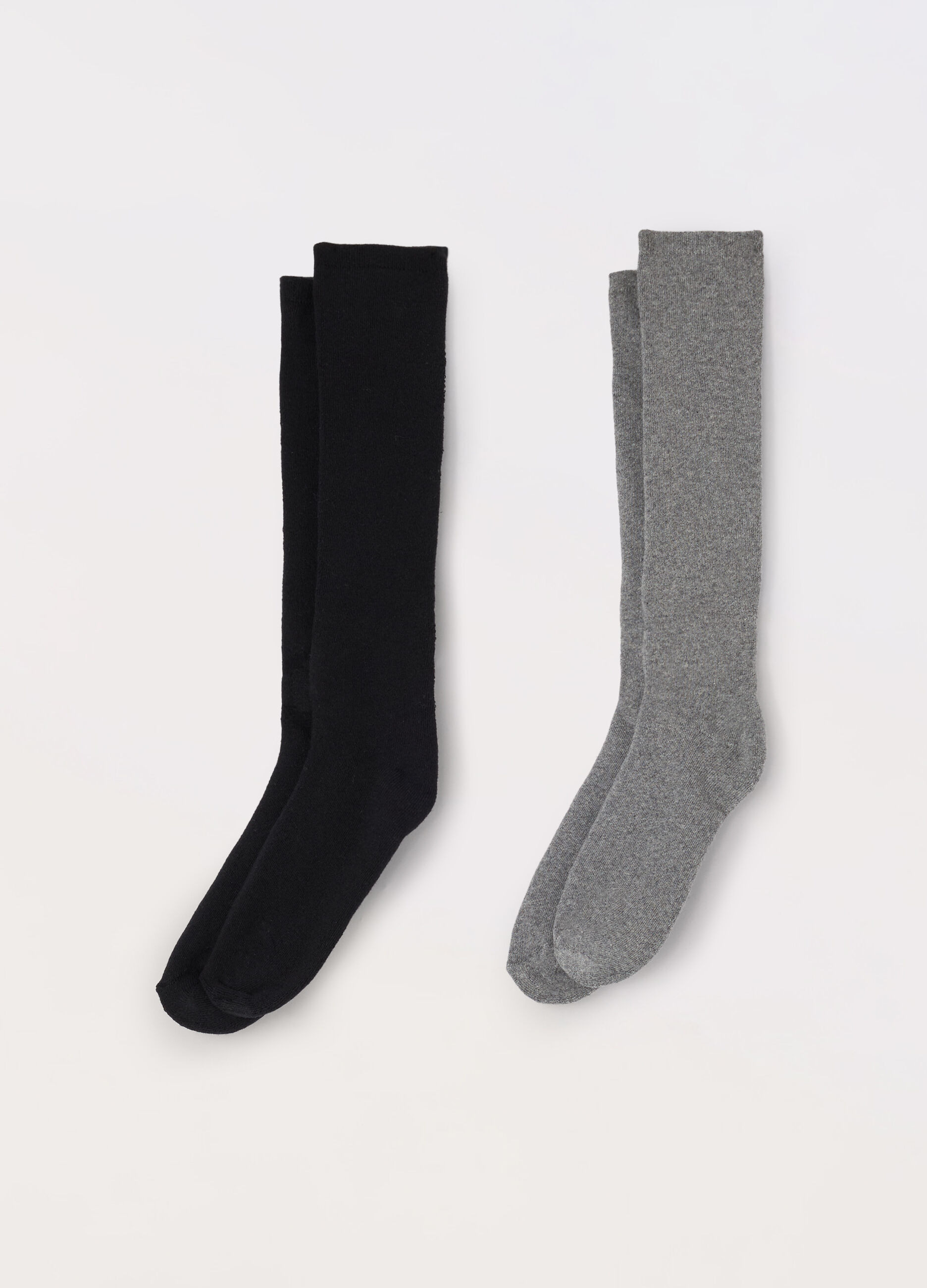 Pack 2 calze lunghe misto cotone donna_0