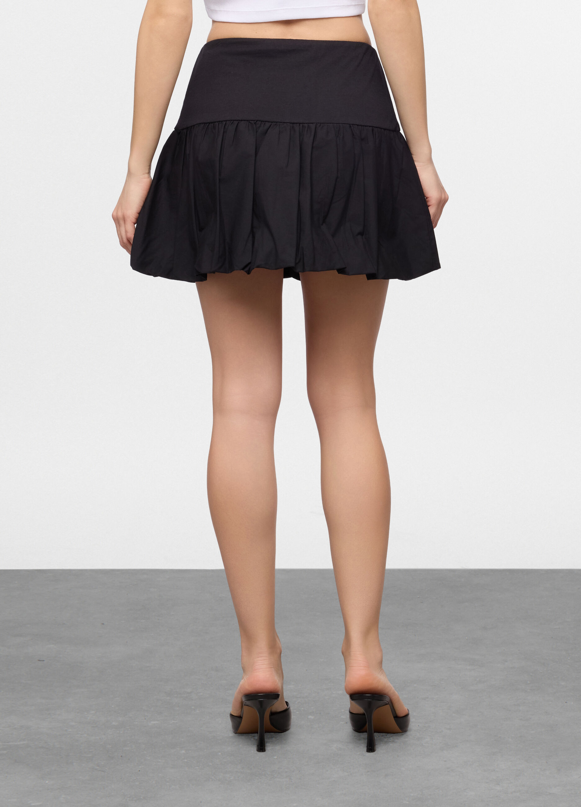 Mini gonna a palloncino donna_1