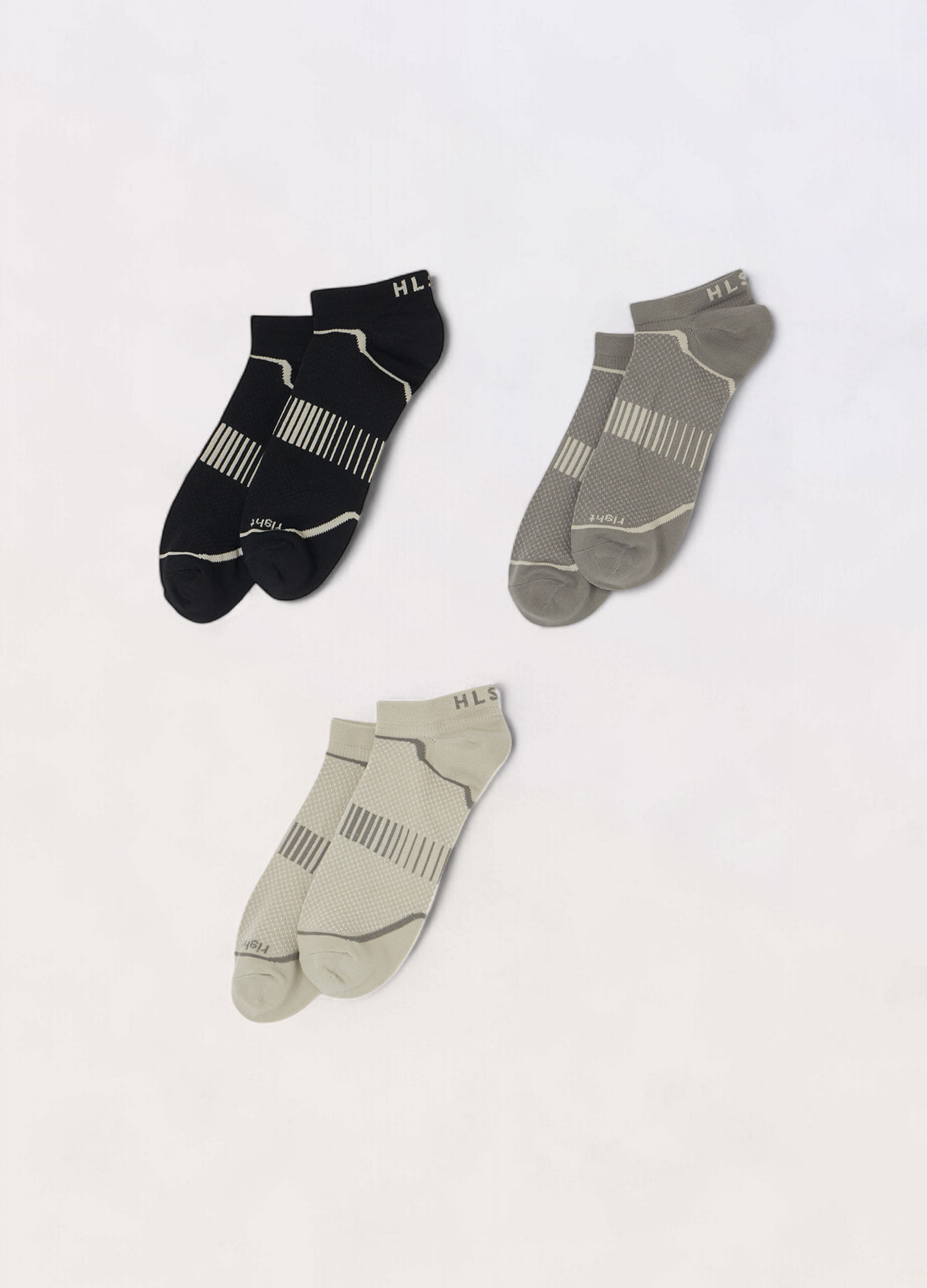 3 pack calzini sportivi in tessuto tecnico uomo