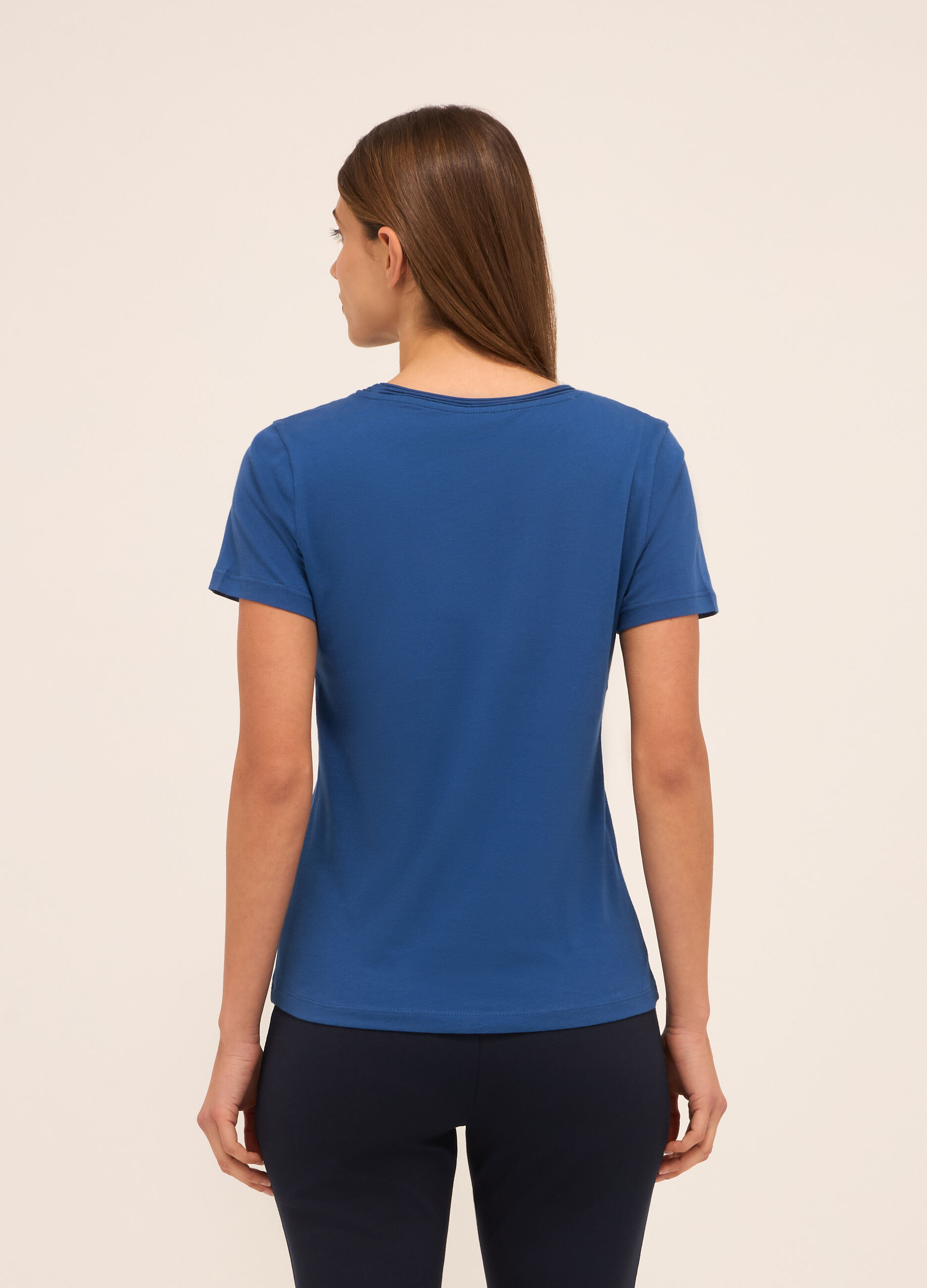 T-shirt in puro cotone donna_1