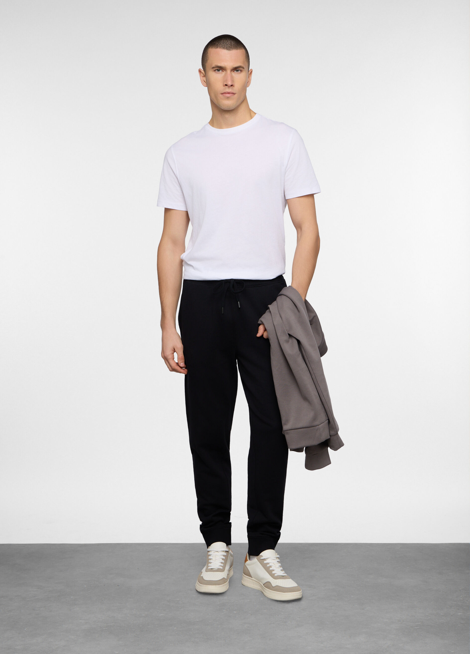 Jogger regular fit in cotone uomo_0