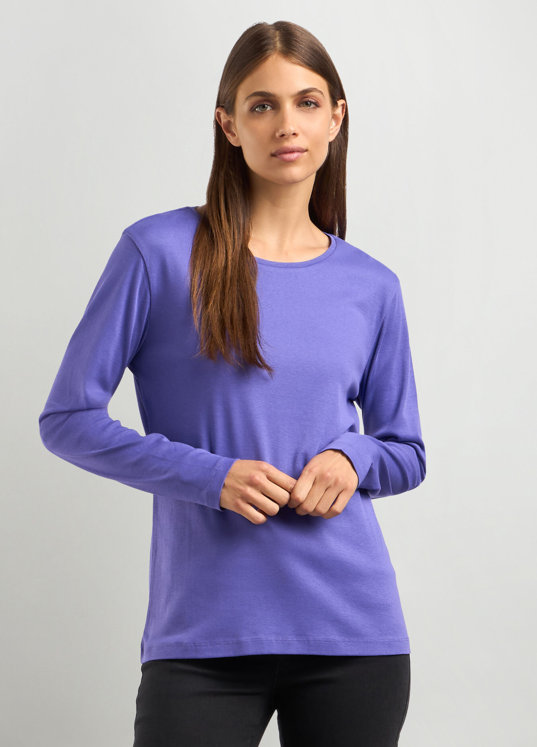 T-shirt in puro cotone donna_0