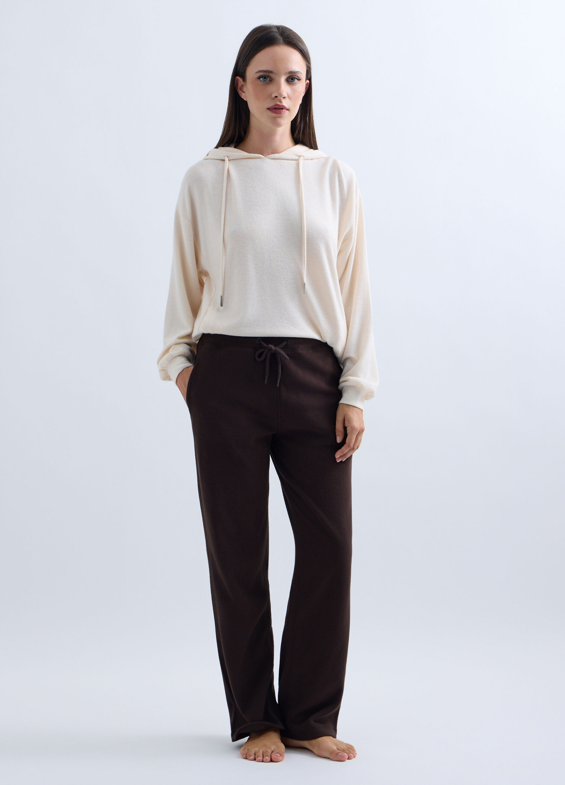 Jogger Fit Regular in pile donna_0