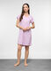 Camicia da notte corta in jersey di puro cotone donna_0