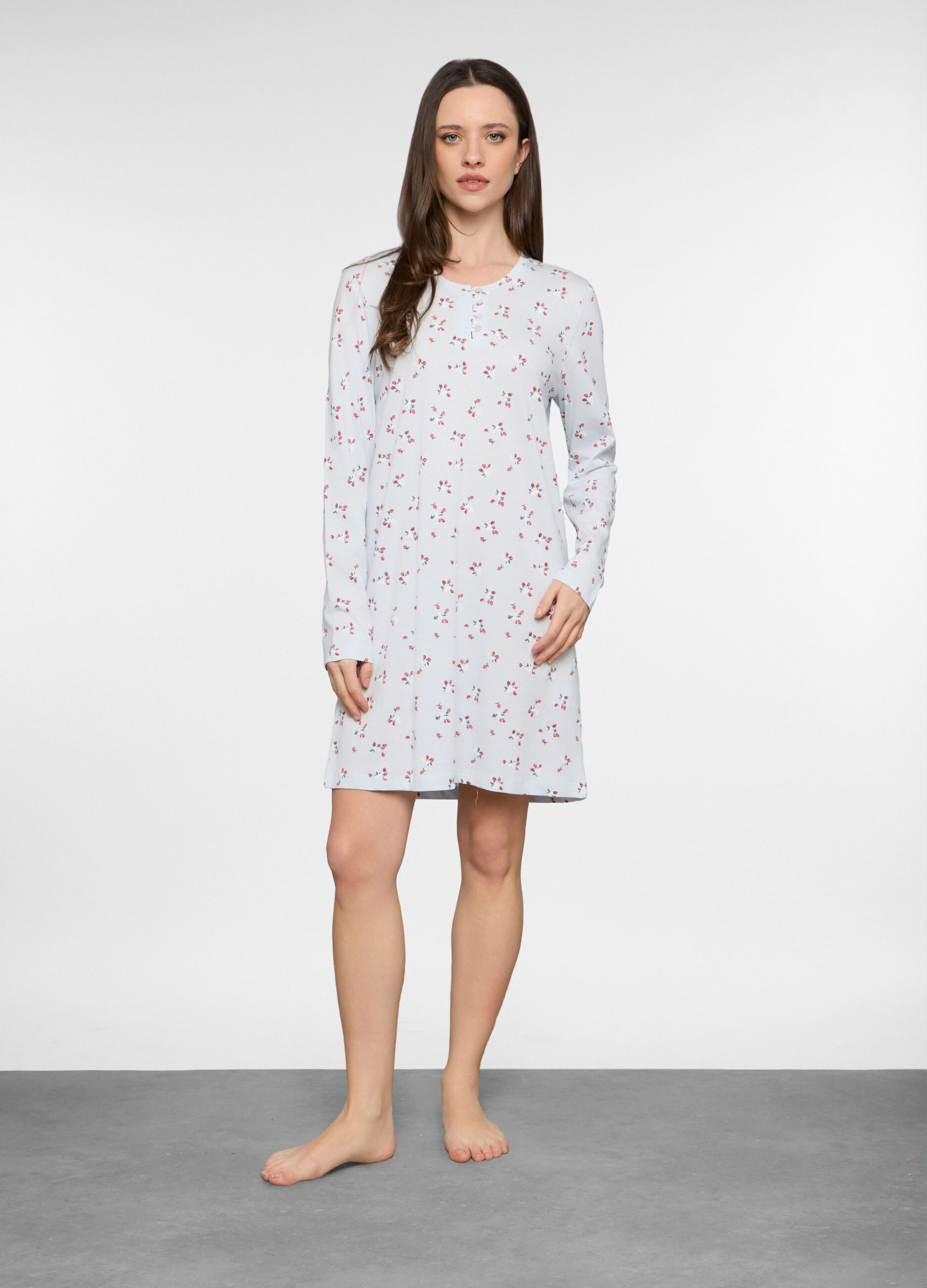 Camicia da notte in jersey donna_0