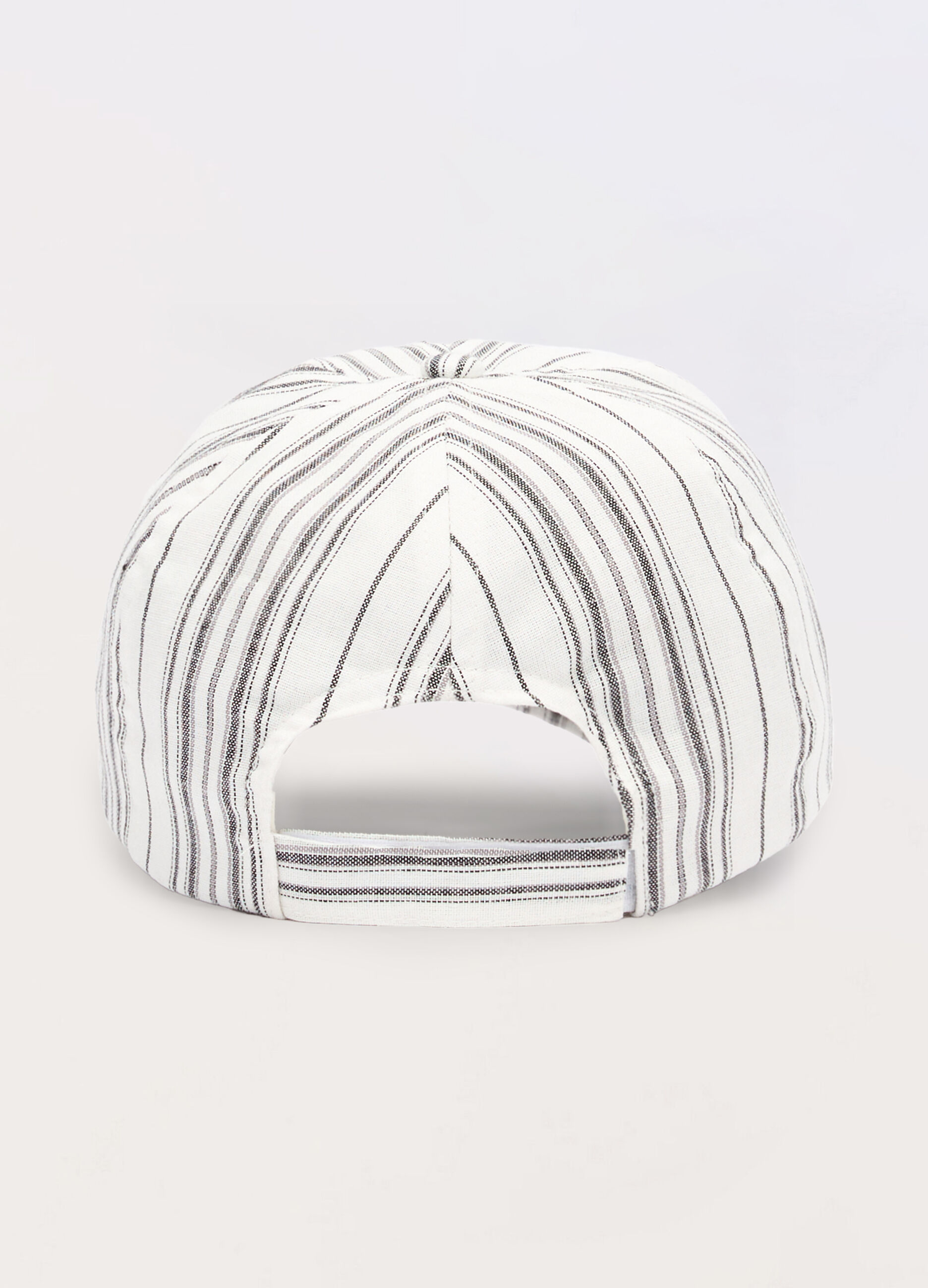 Cappello baseball in misto cotone a righe uomo