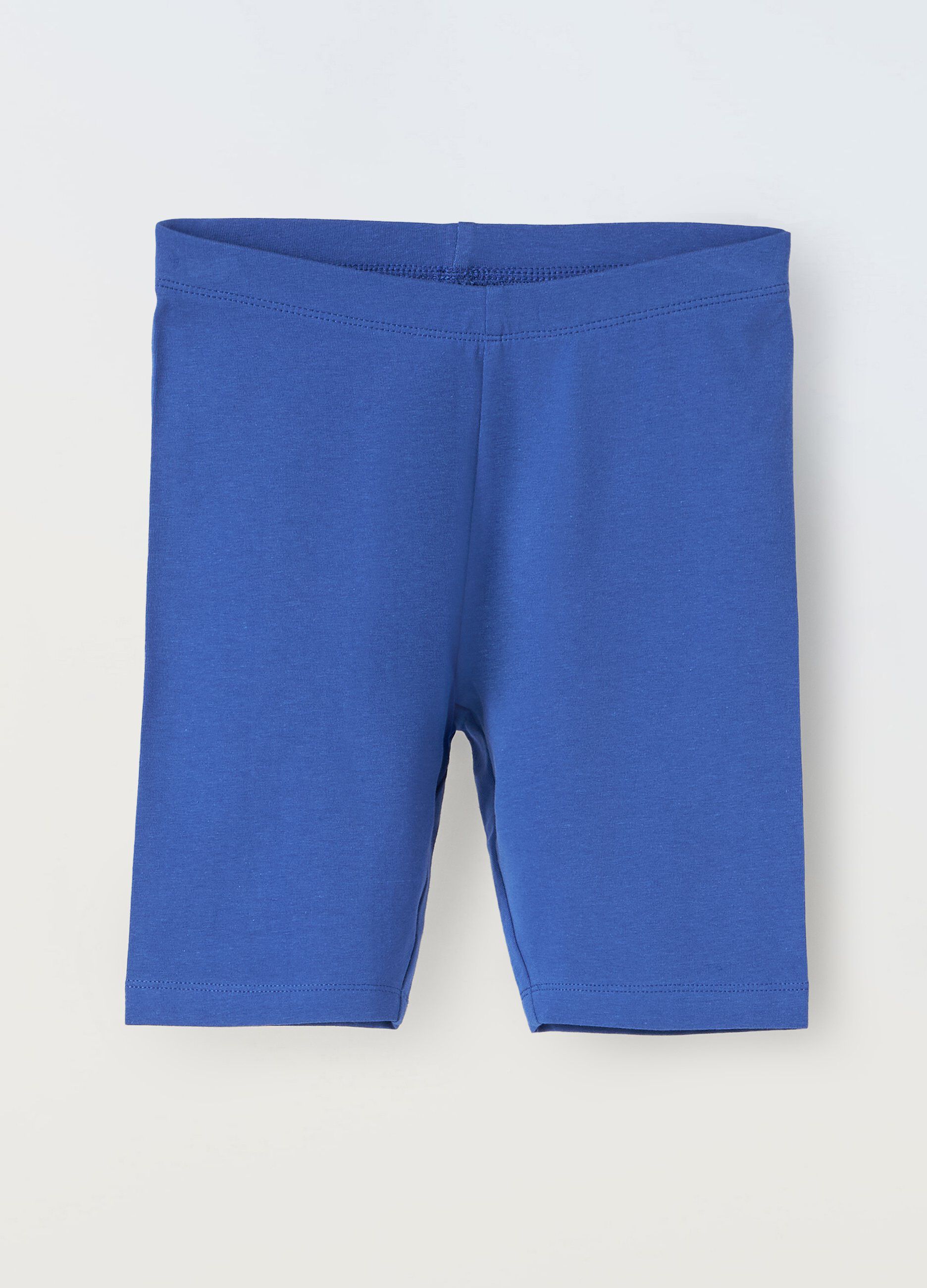 Shorts ciclista in cotone stretch ragazza_0