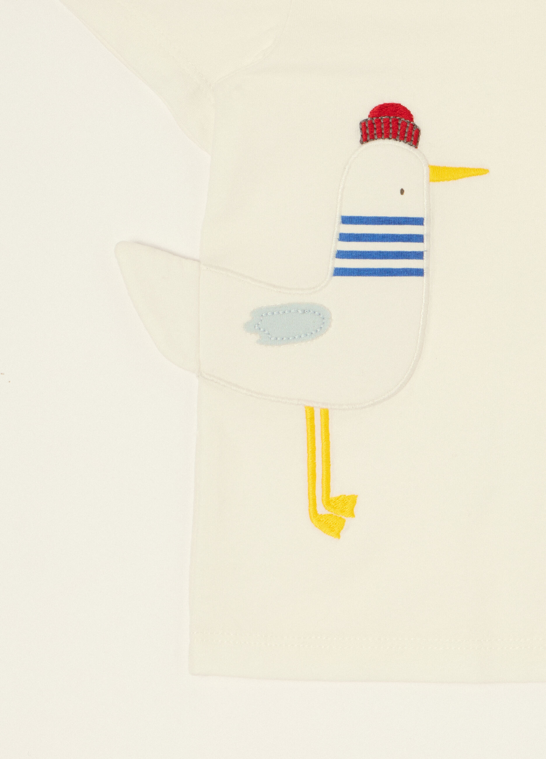 Polo bianca a maniche corte in cotone organico_2