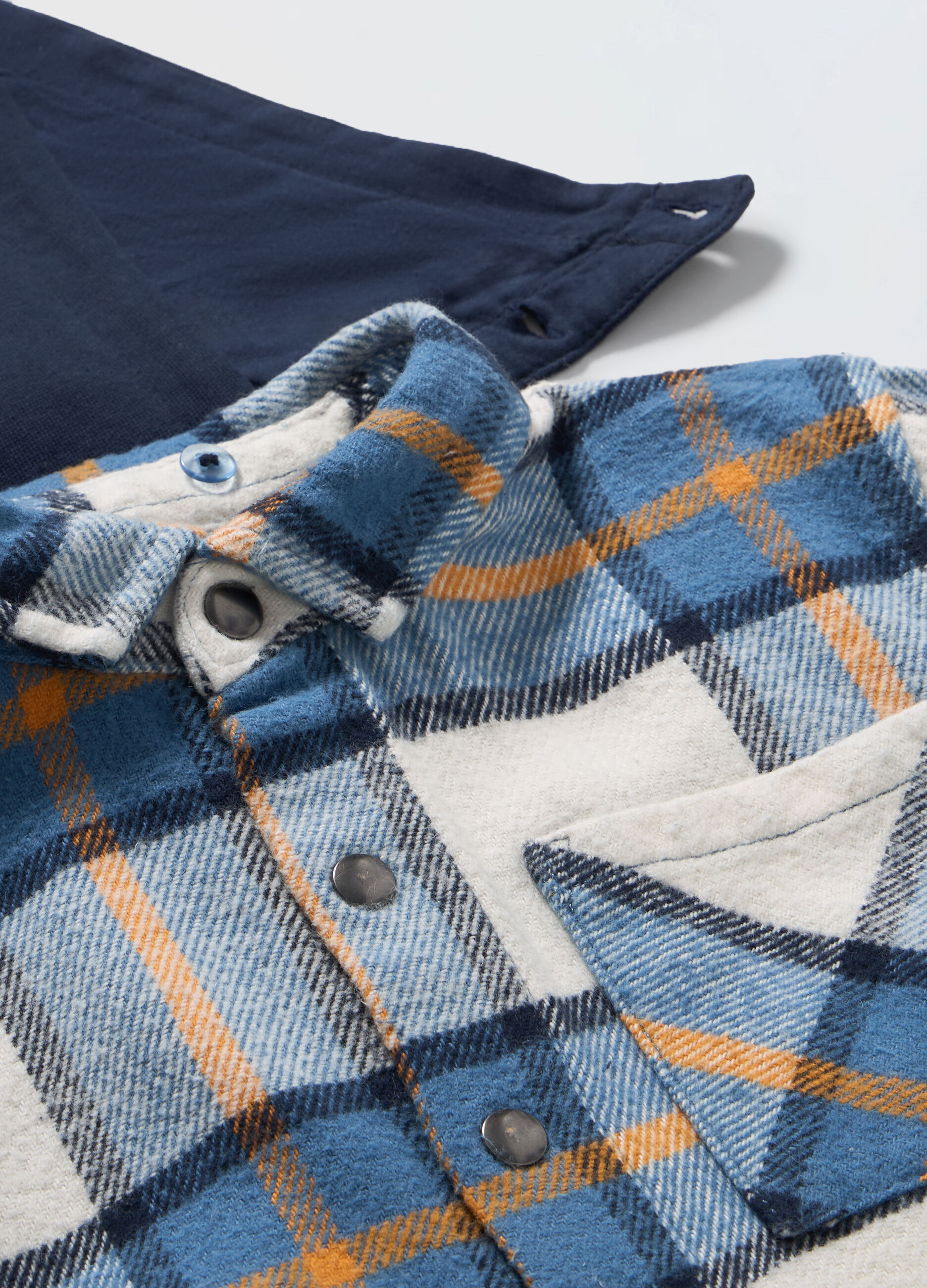 Camicia in flanella di puro cotone bambino_1