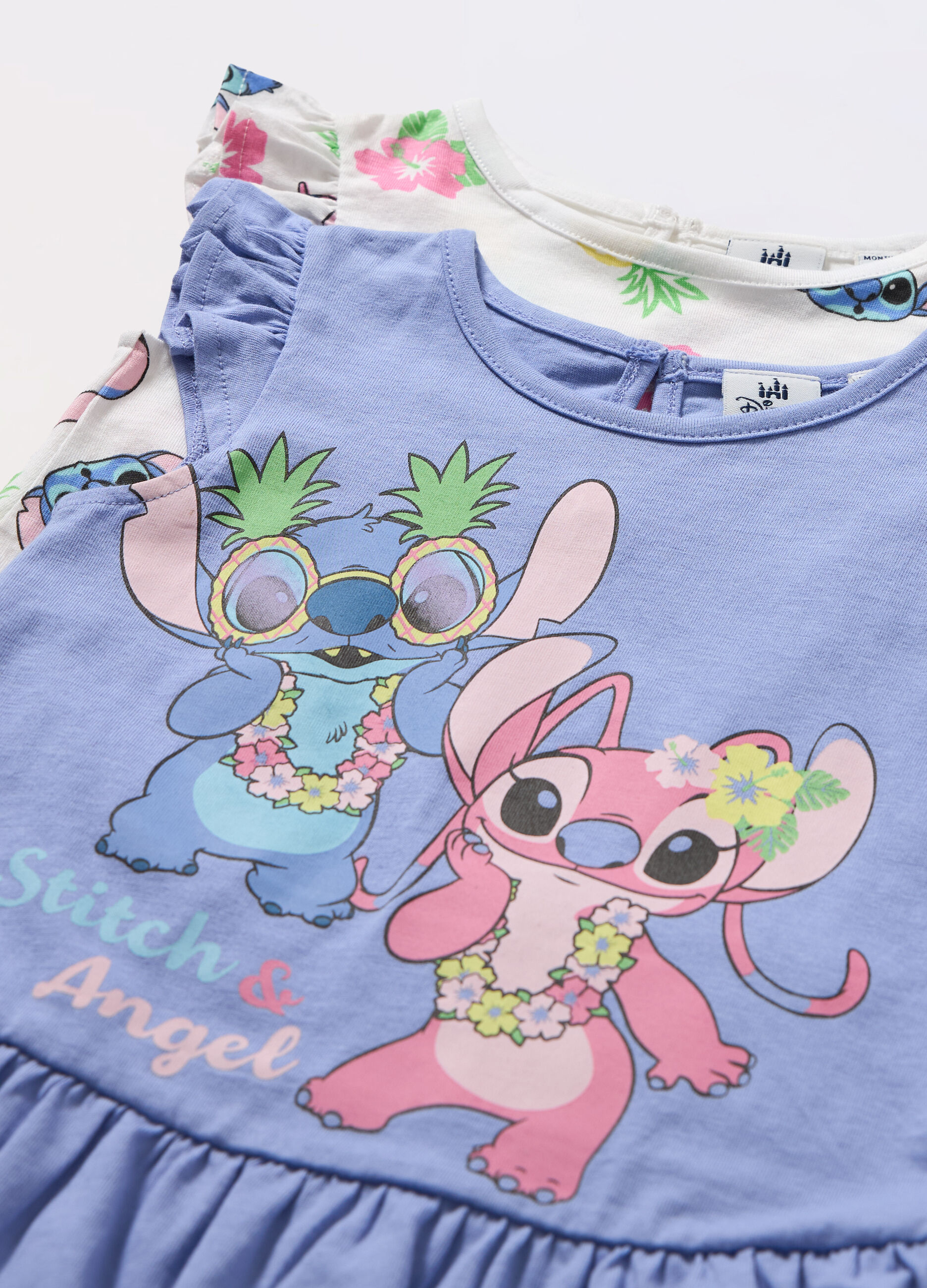 Pack 2 vestiti in jersey di puro cotone neonata_1