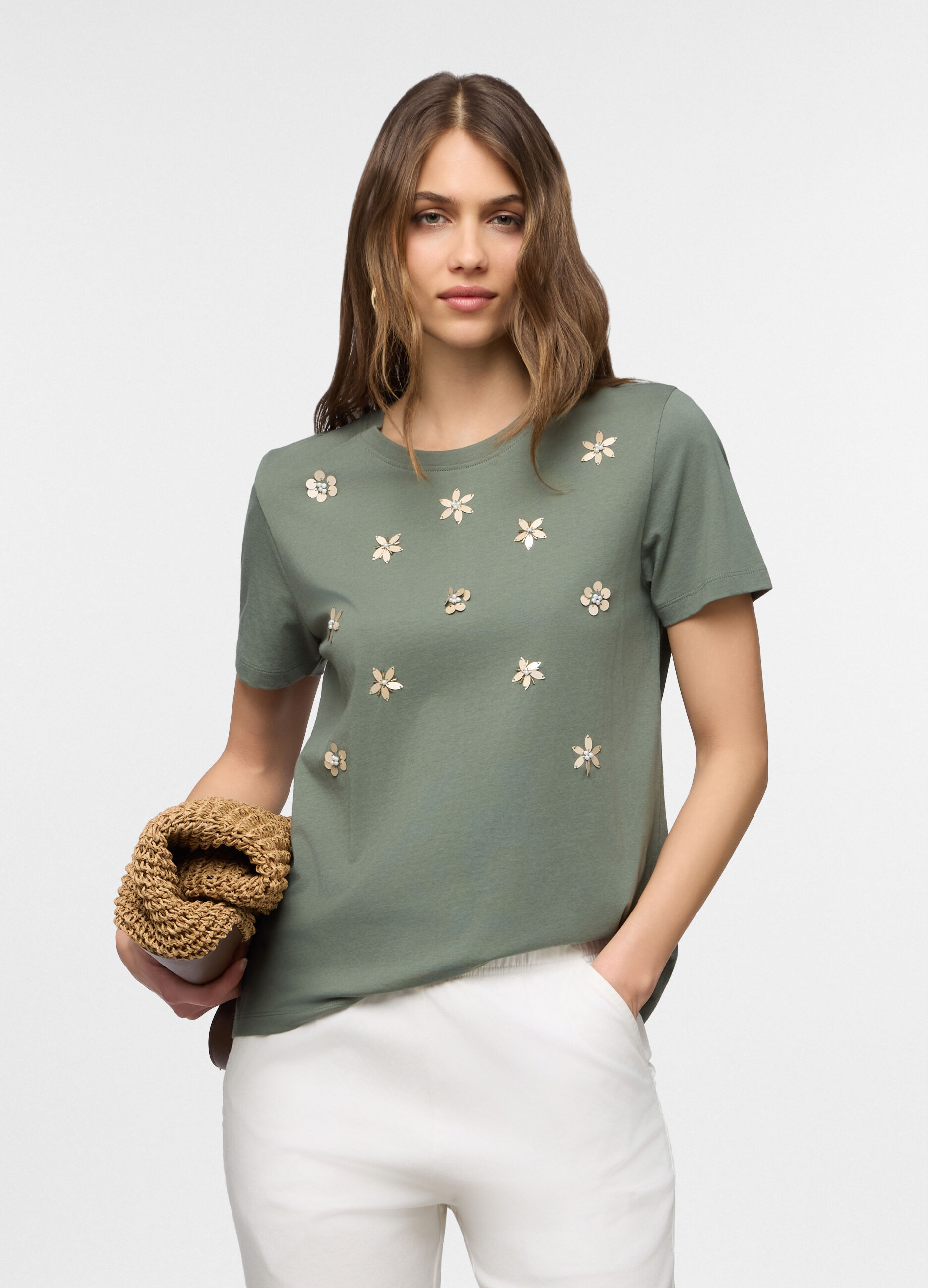 T-shirt girocollo donna_0