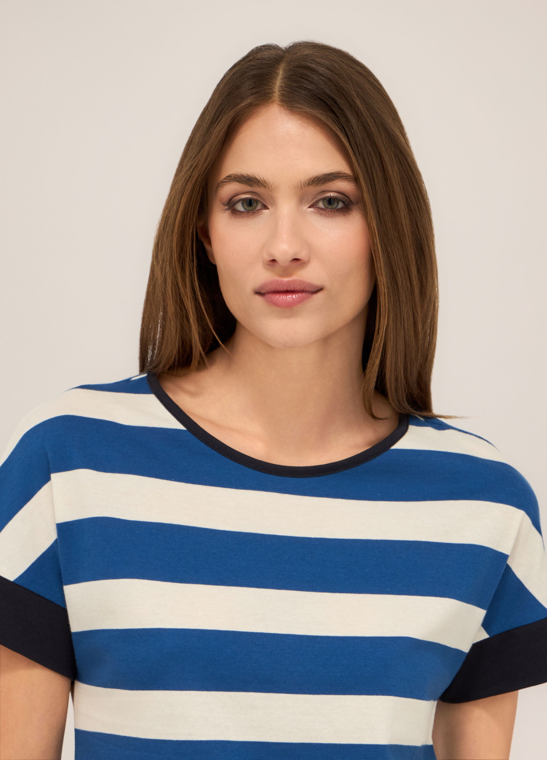 T-shirt in jersey di puro cotone donna_2