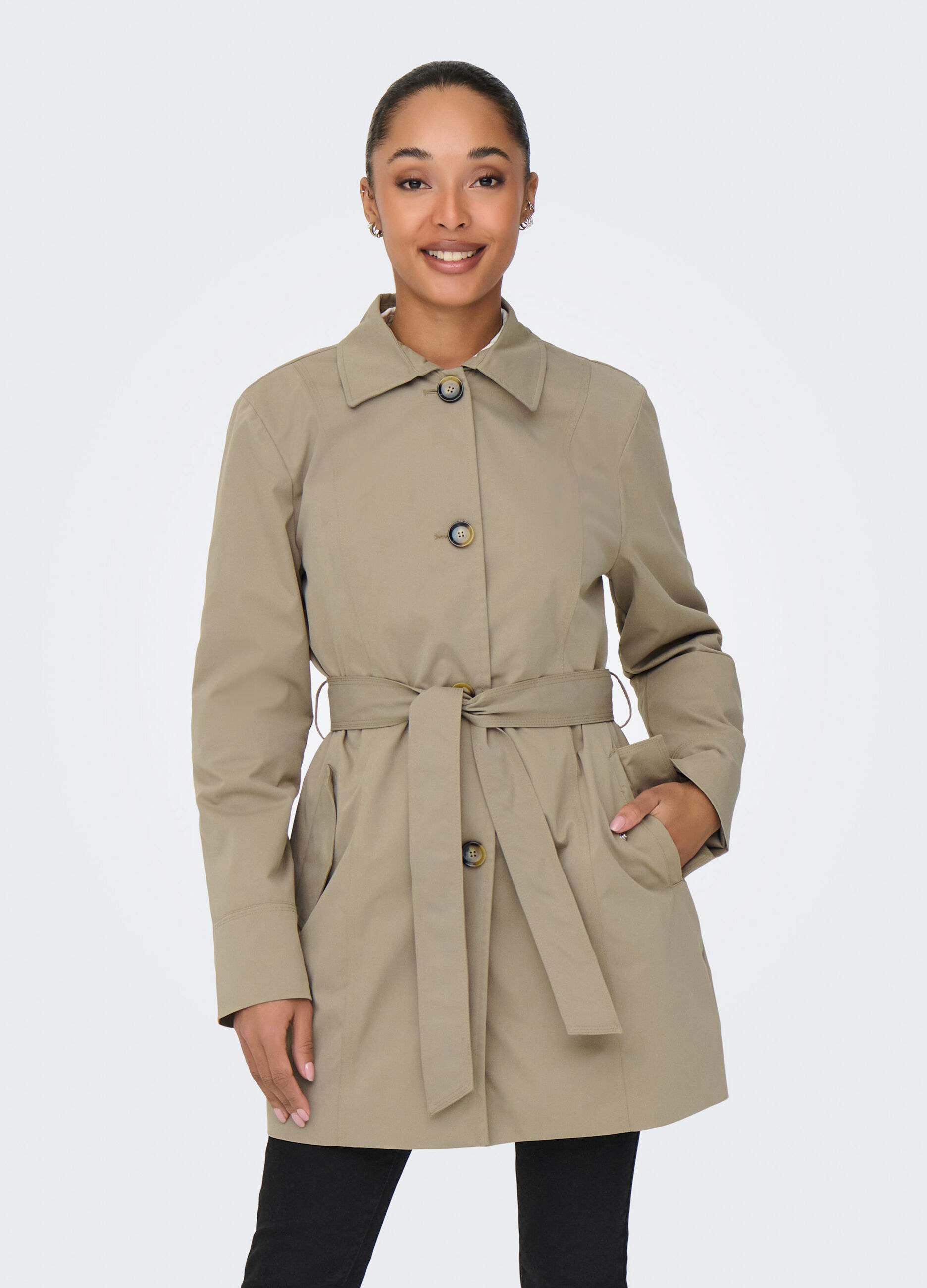 Trench con cintura donna_3