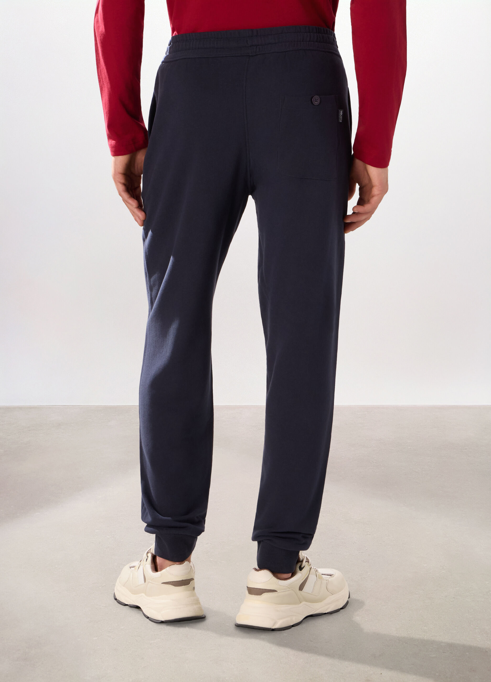Jogger slim in puro cotone uomo_1