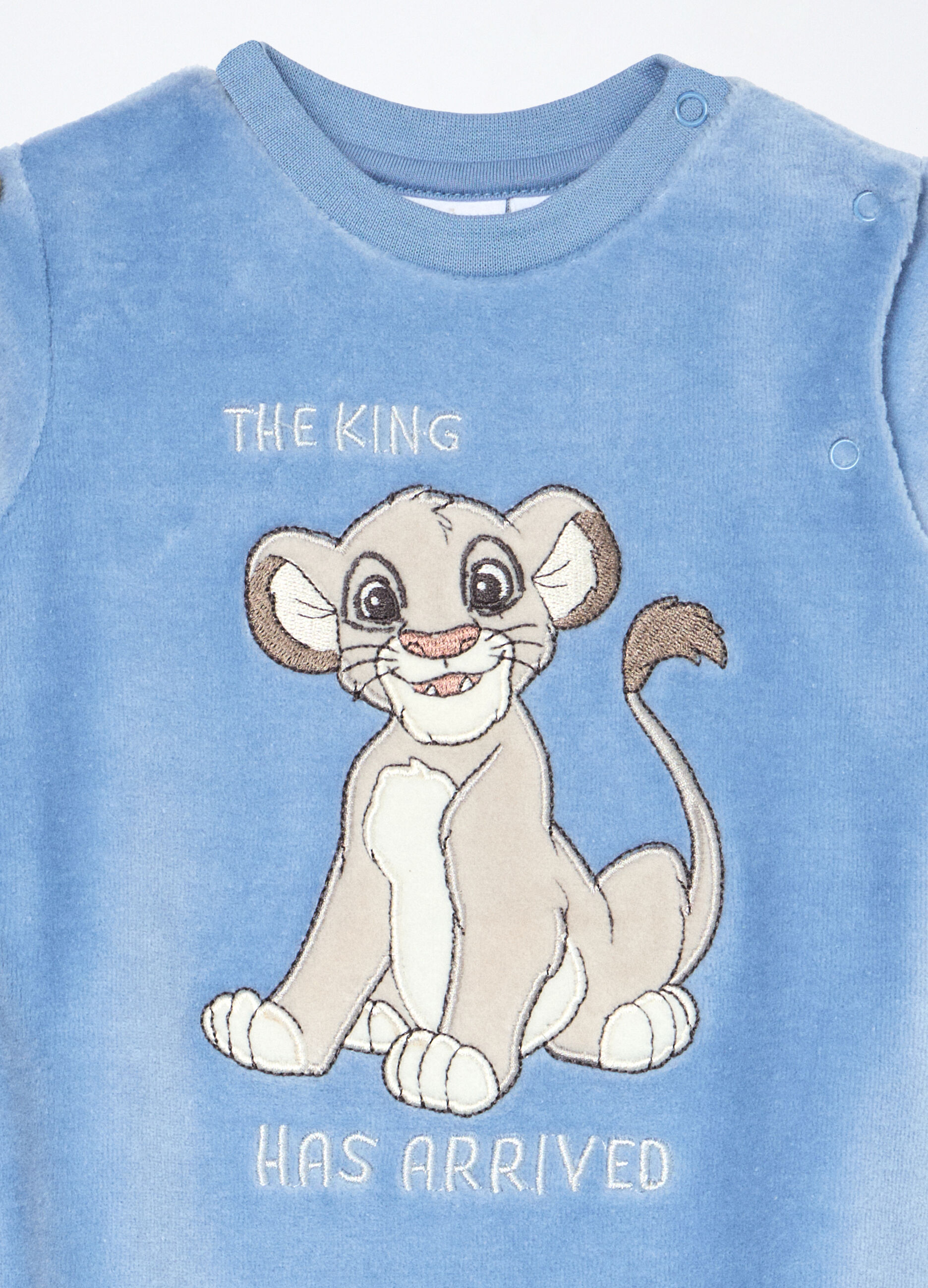 Tutina in misto cotone velours neonato_2