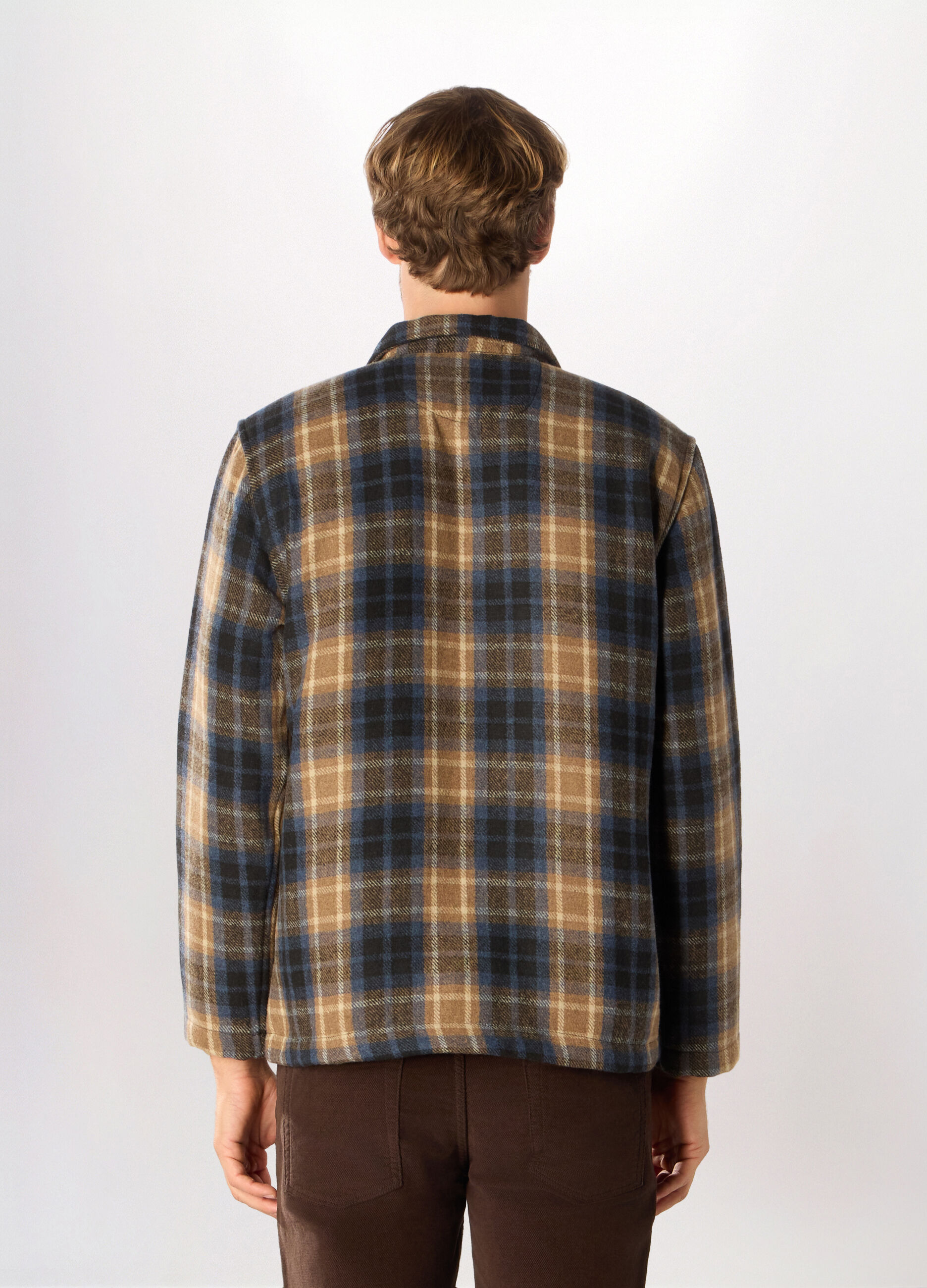 Giacca camicia in Principe di Galles uomo_1