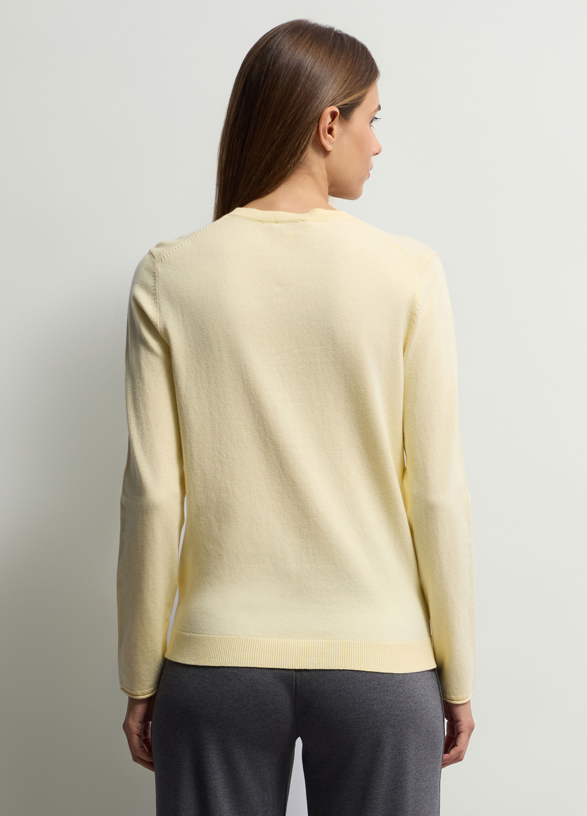 Pullover girocollo rasato donna_1