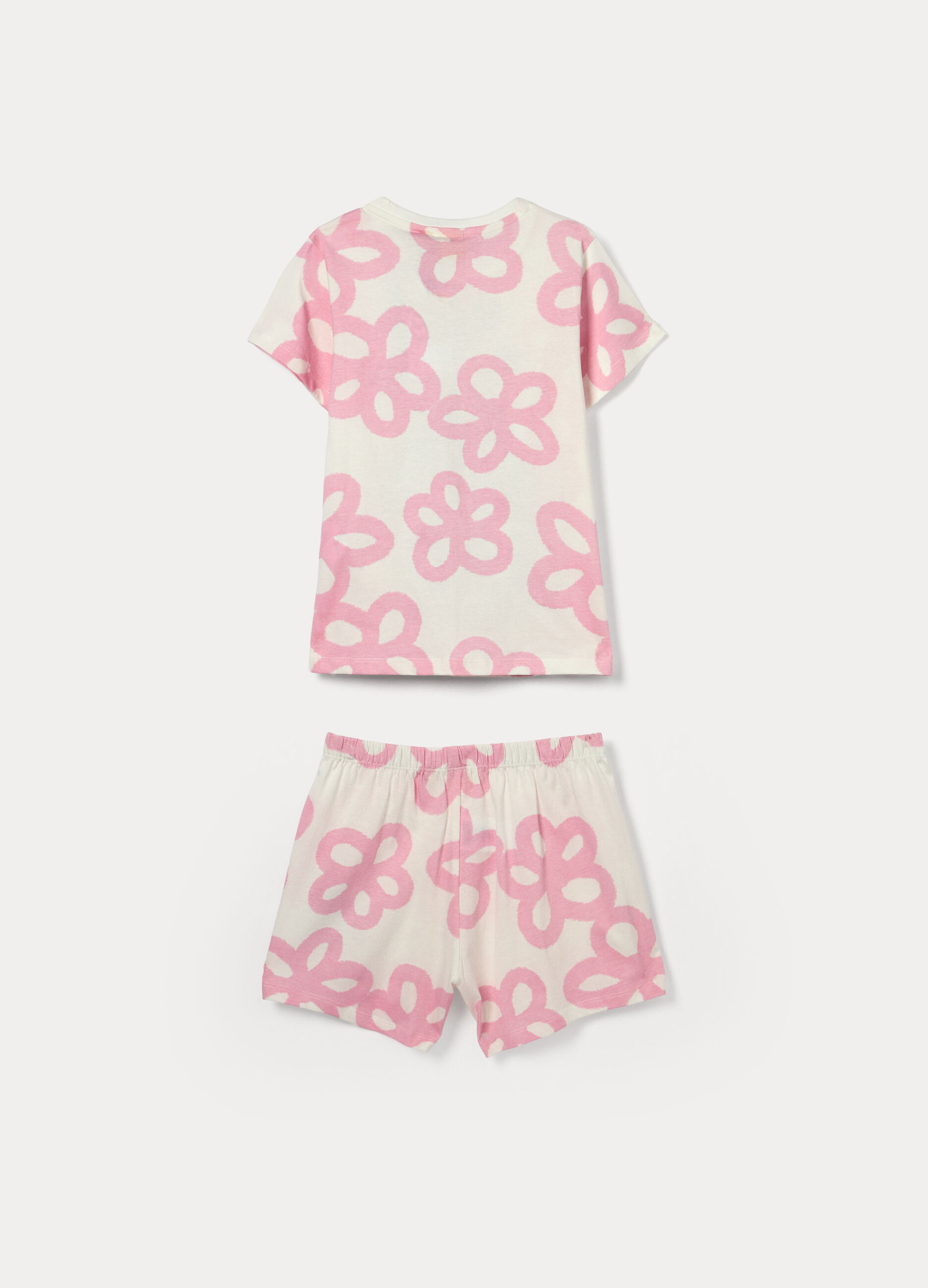 Pigiama corto Stitch in jersey di puro cotone bambina_1