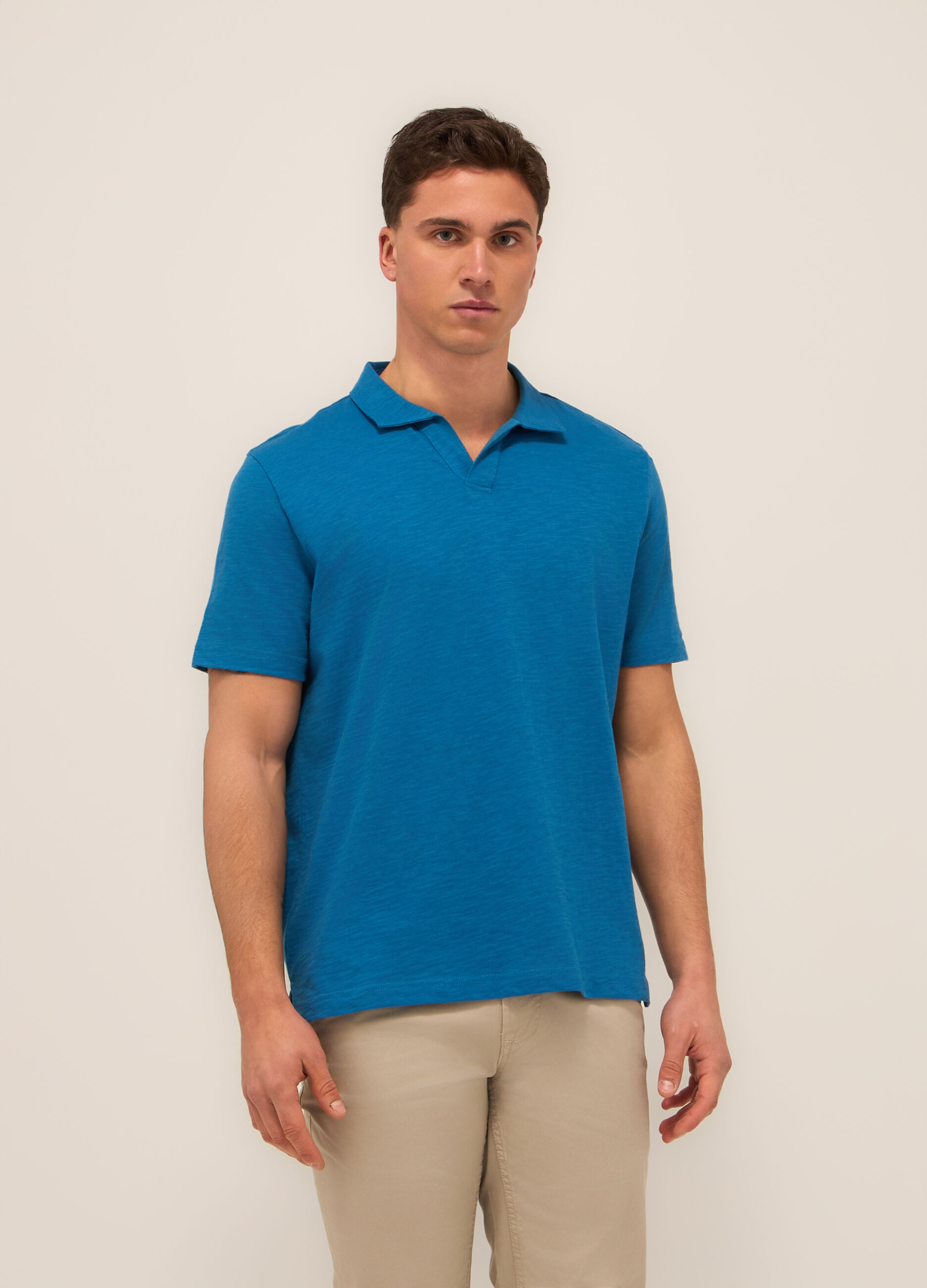 Polo in cotone mélange uomo_0