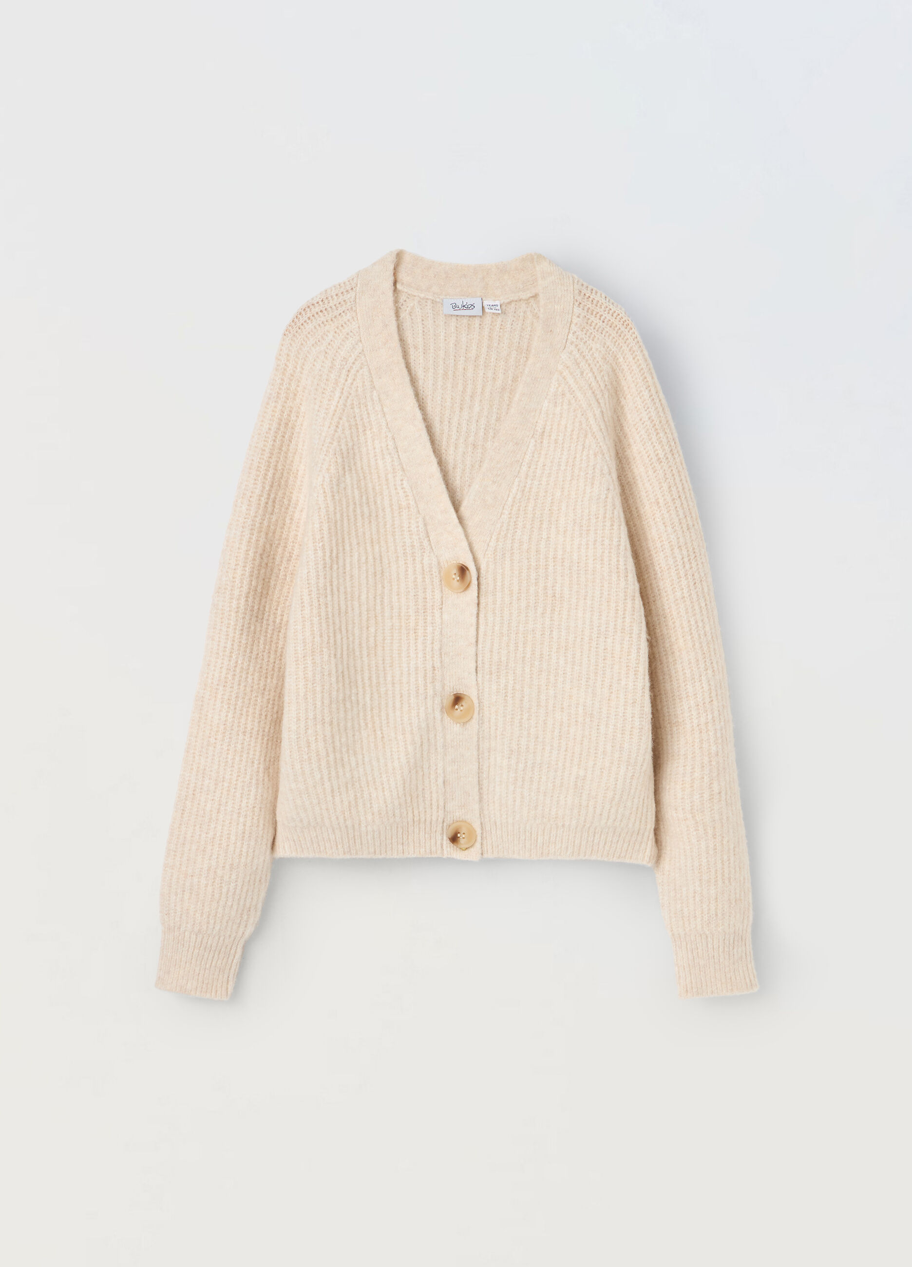Cardigan misto lana ragazza_0
