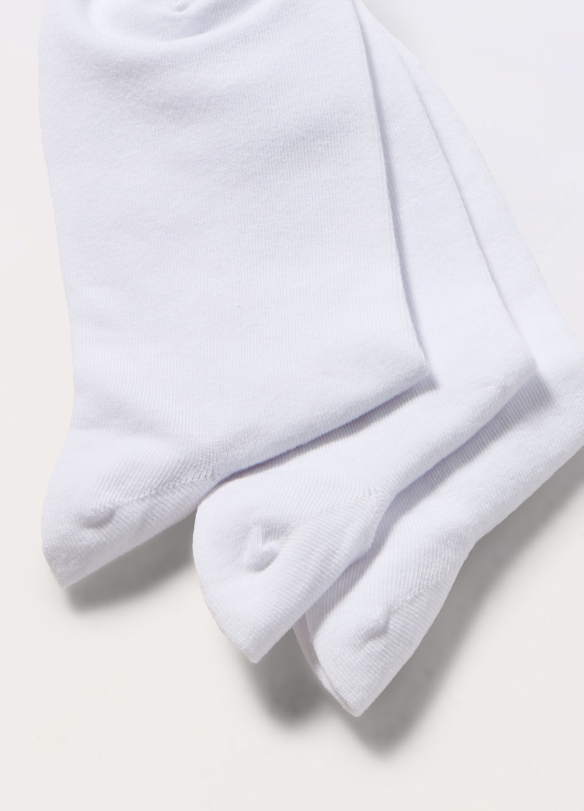 3 pack calzini sneaker in cotone stretch tinta unita_1