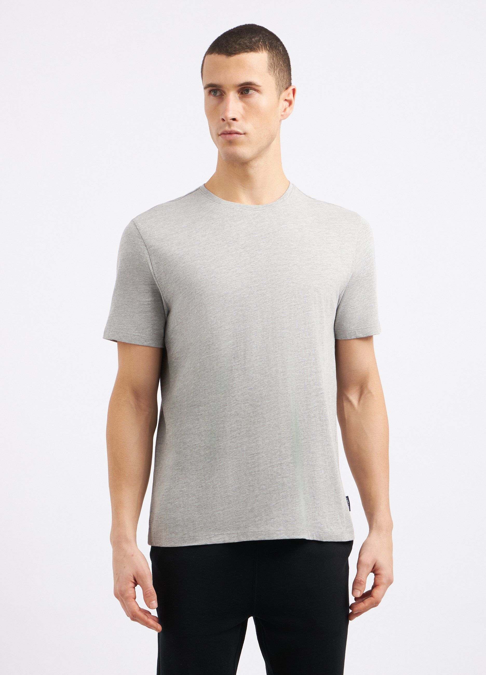 T-shirt girocollo in puro cotone uomo_0