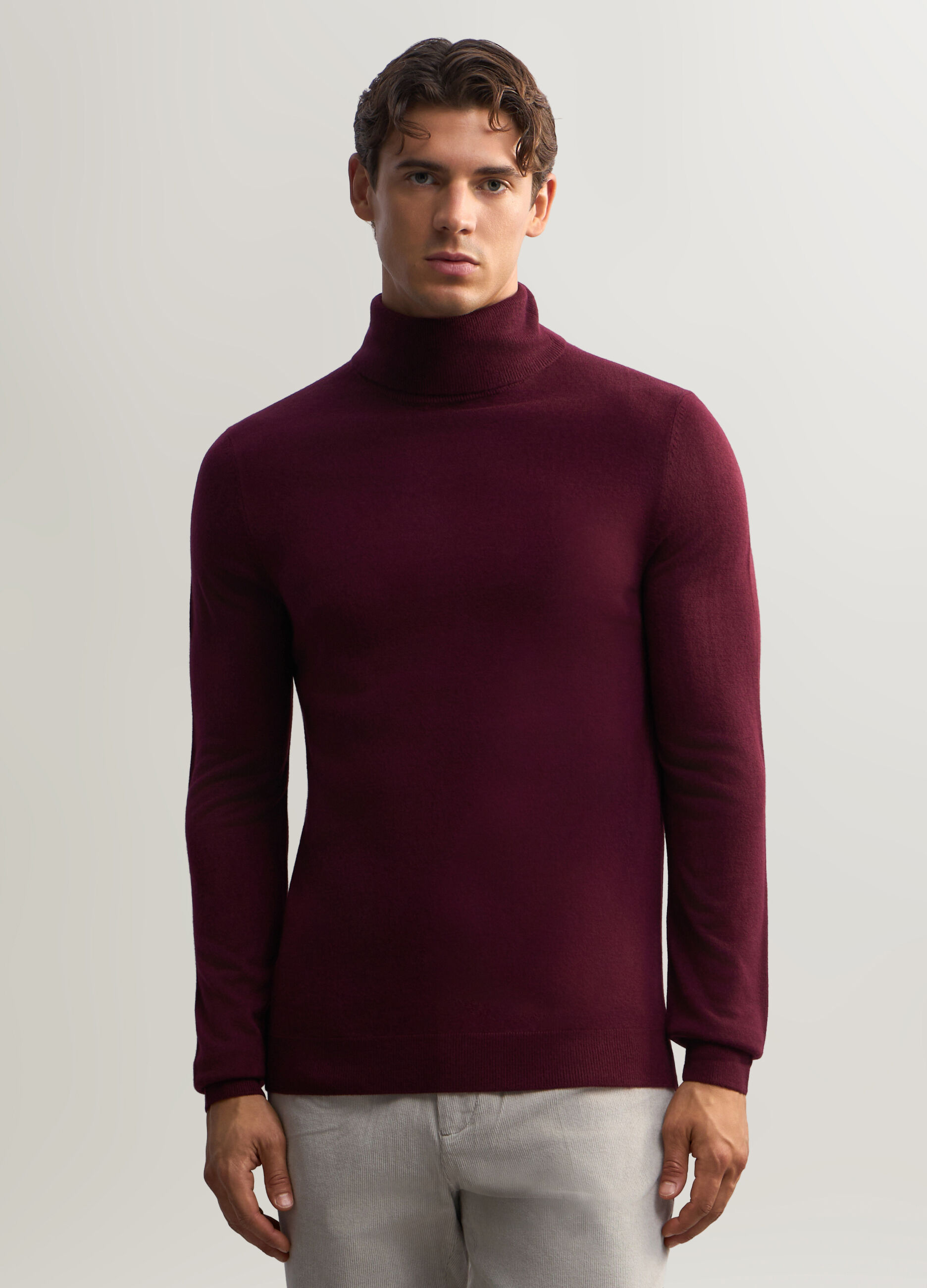 Maglione collo alto slim fit uomo_0