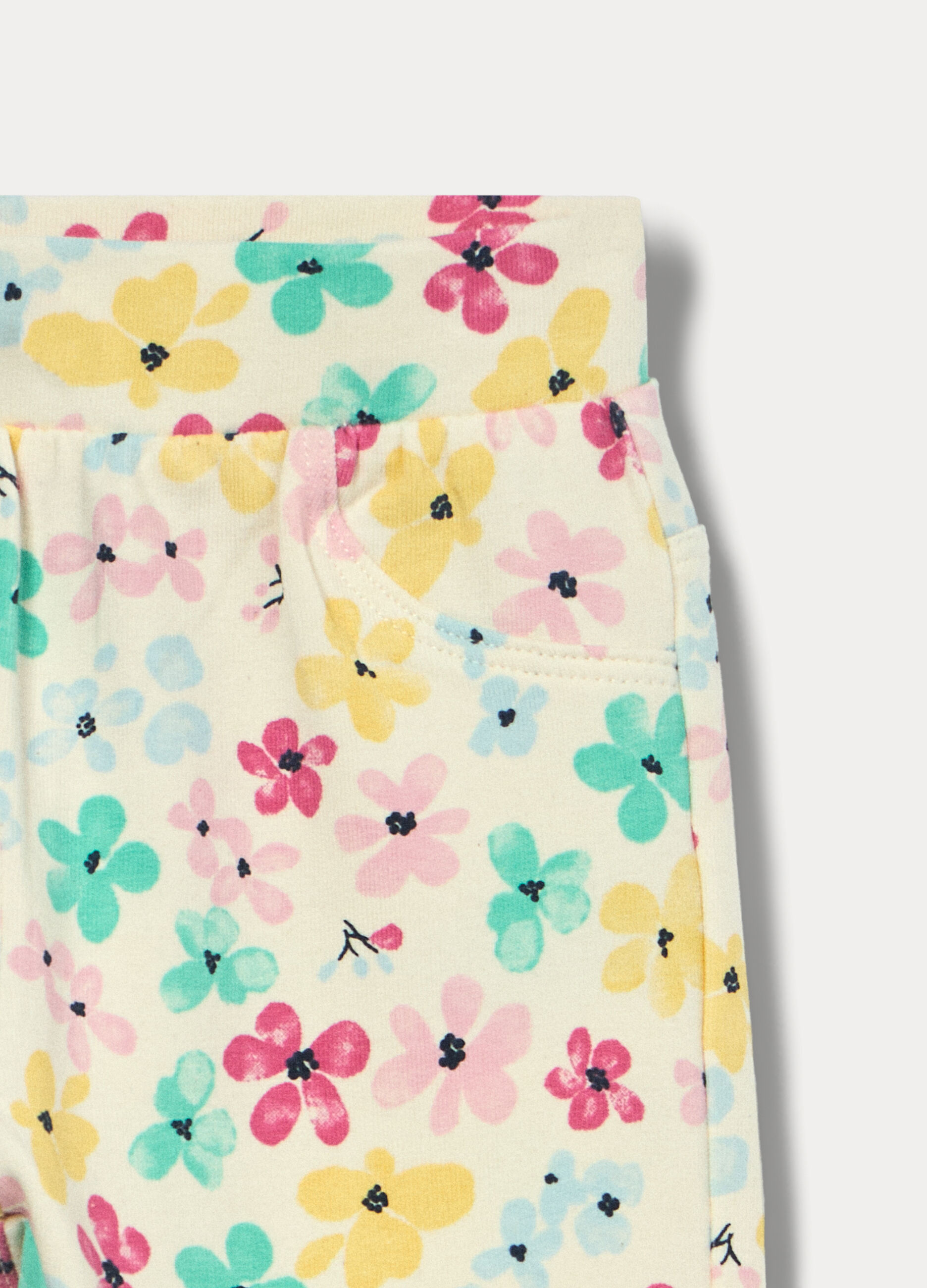 Treggings in french terry di cotone stretch bimba_2