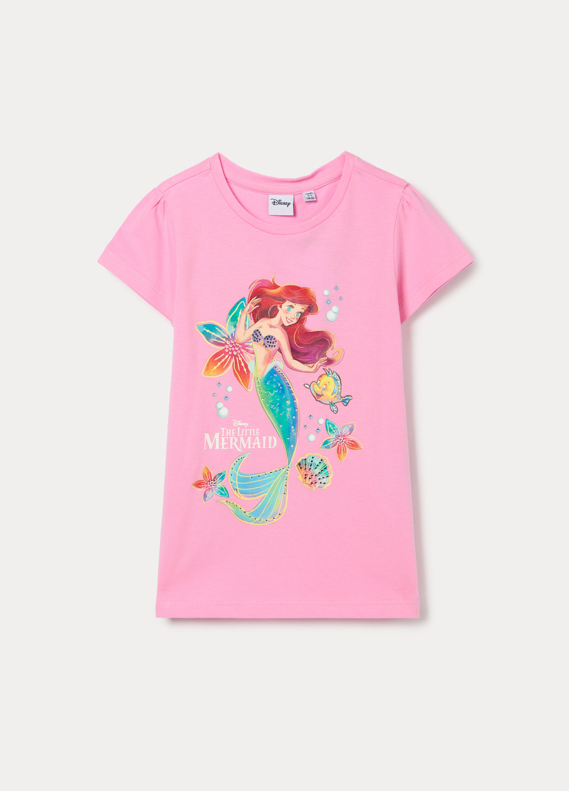 T-shirt Disney in jersey di puro cotone bambina_0