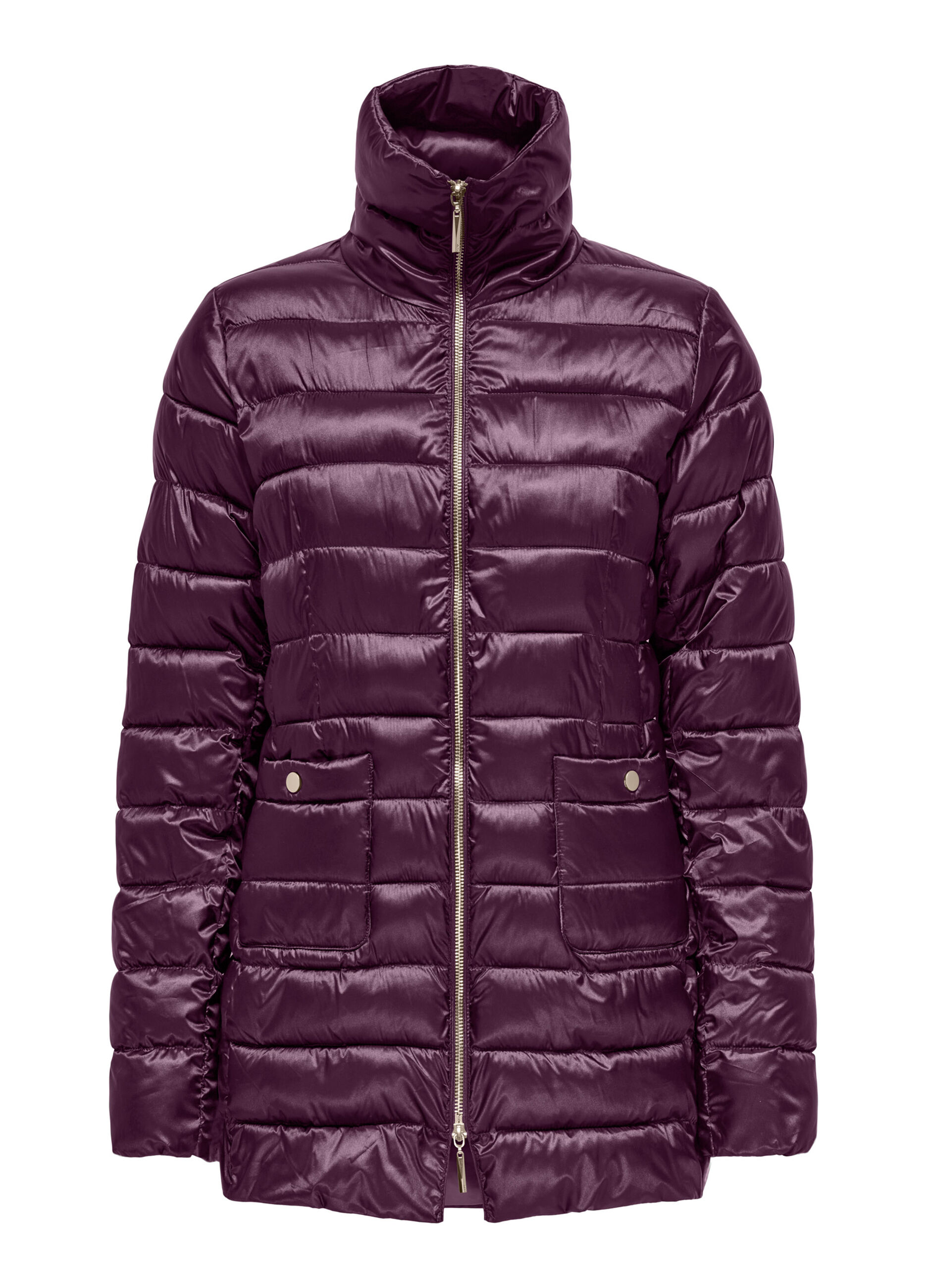 Giacca trapuntata con scollo alto alla coreana_0