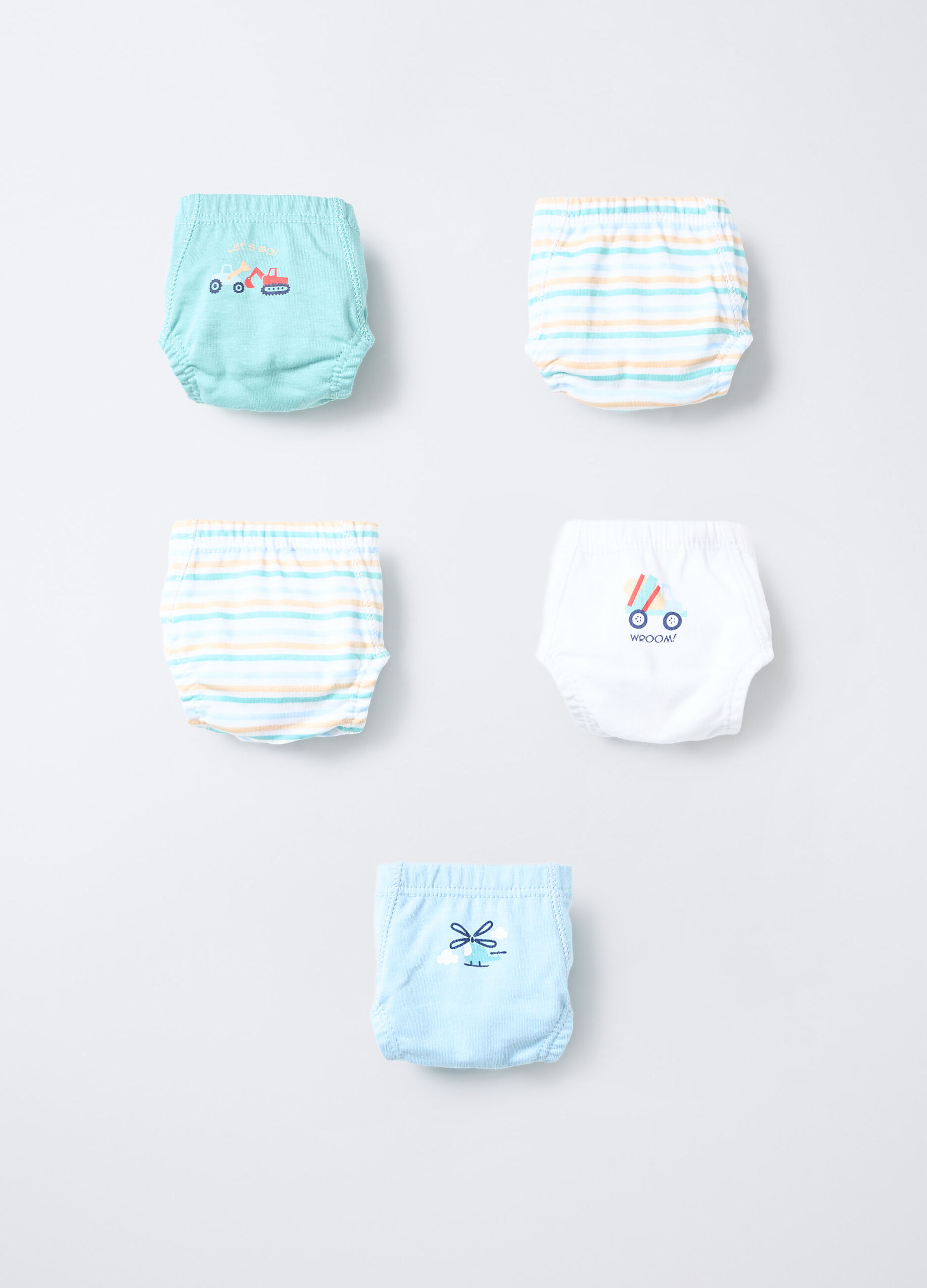 Pack 5 slip in jersey di puro cotone _0