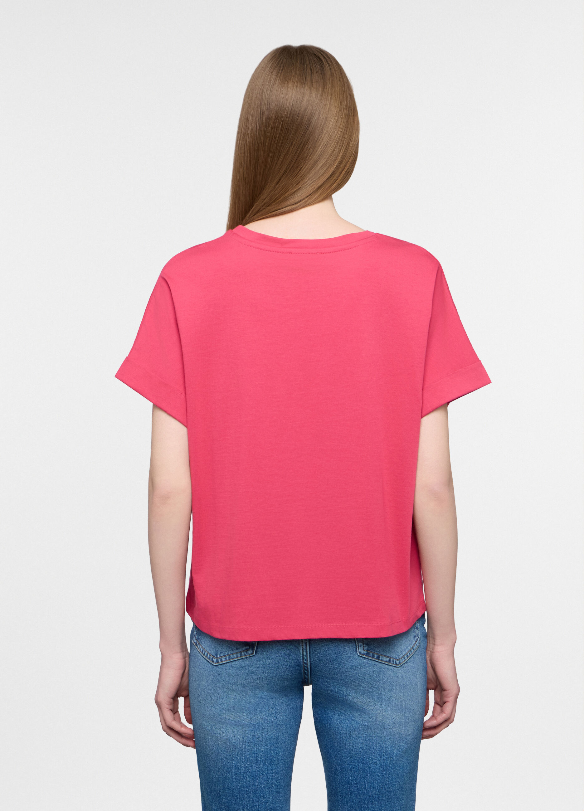 T-shirt girocollo donna_1