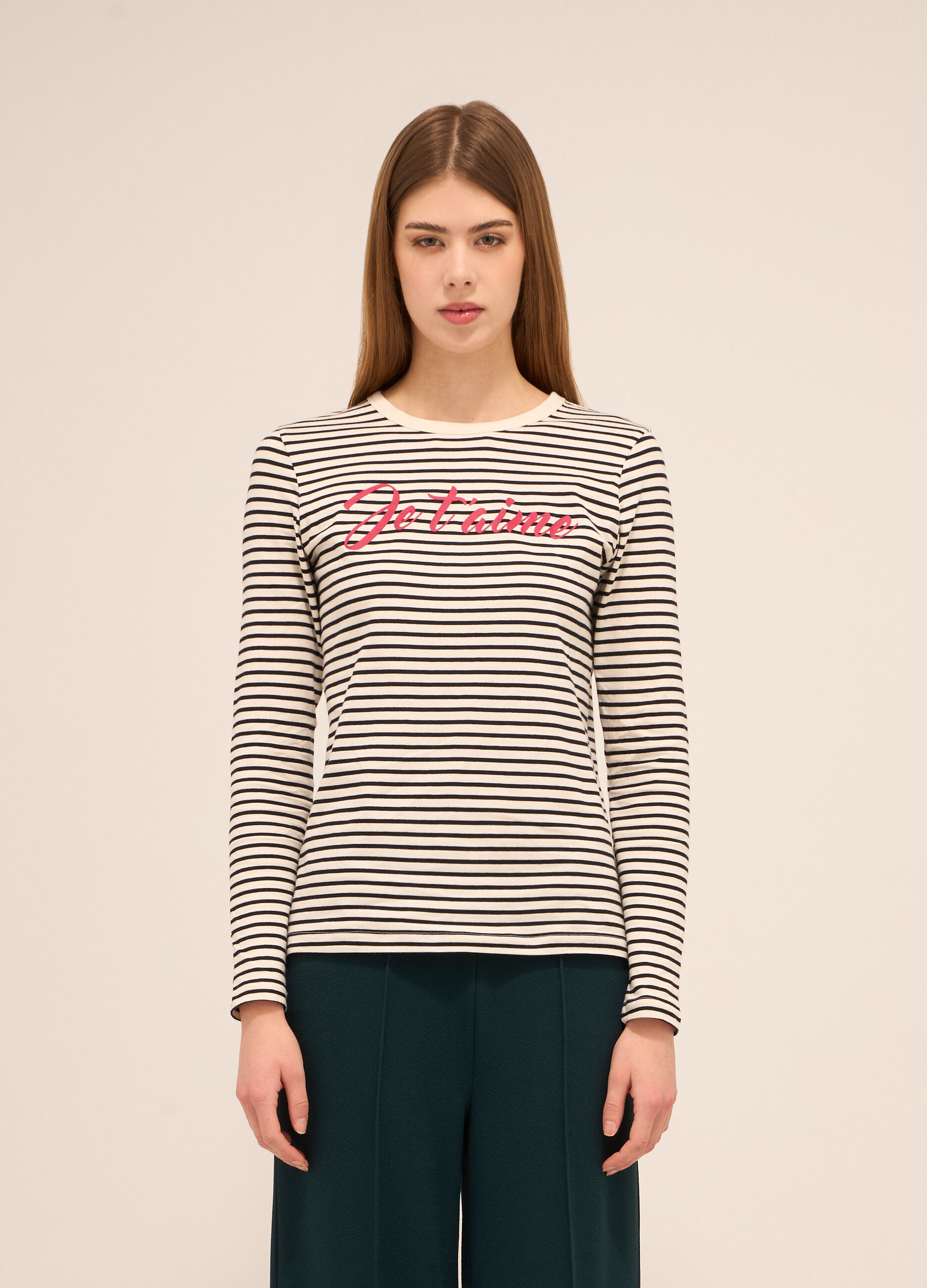 T-shirt in puro cotone donna_0