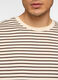T-shirt girocollo in jersey di cotone a righe uomo_2