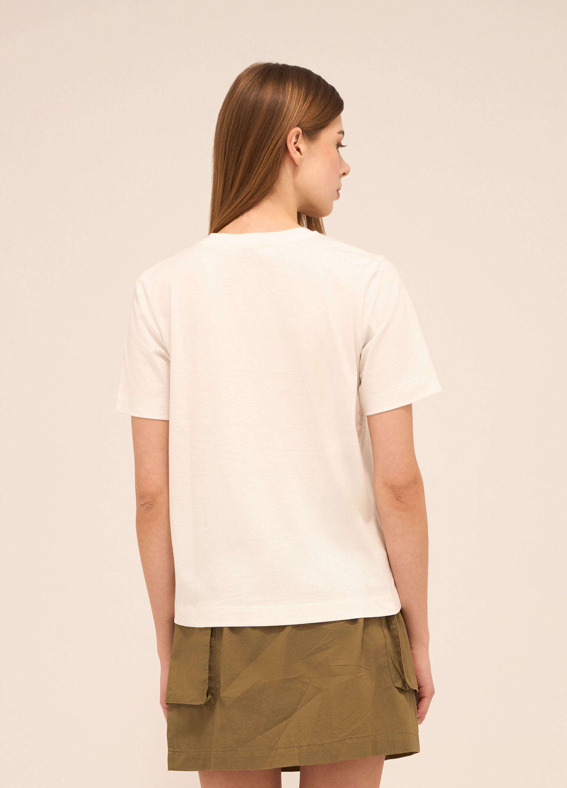 T-shirt in puro cotone donna_1