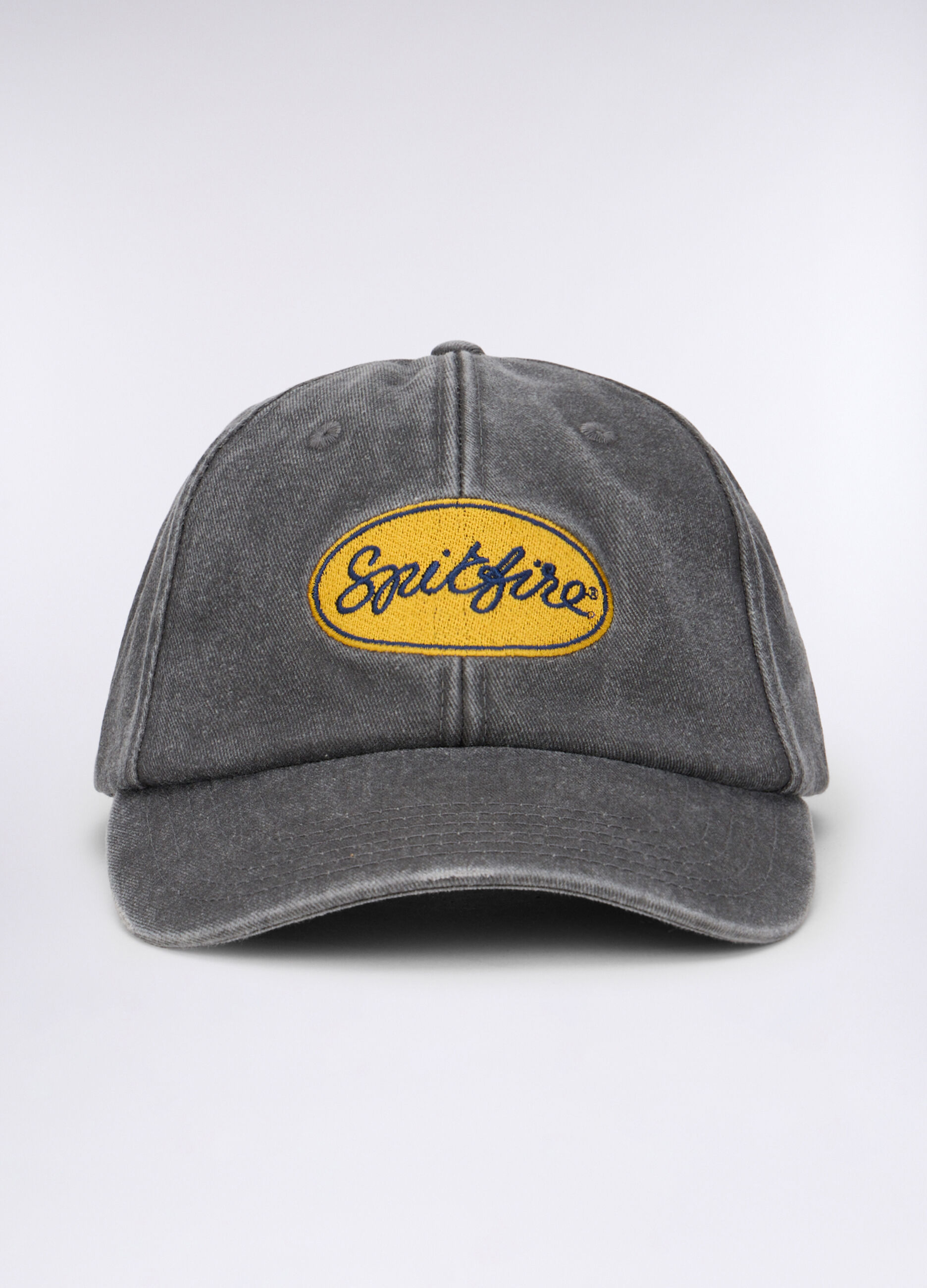 Cappello baseball effetto denim con toppa uomo_1