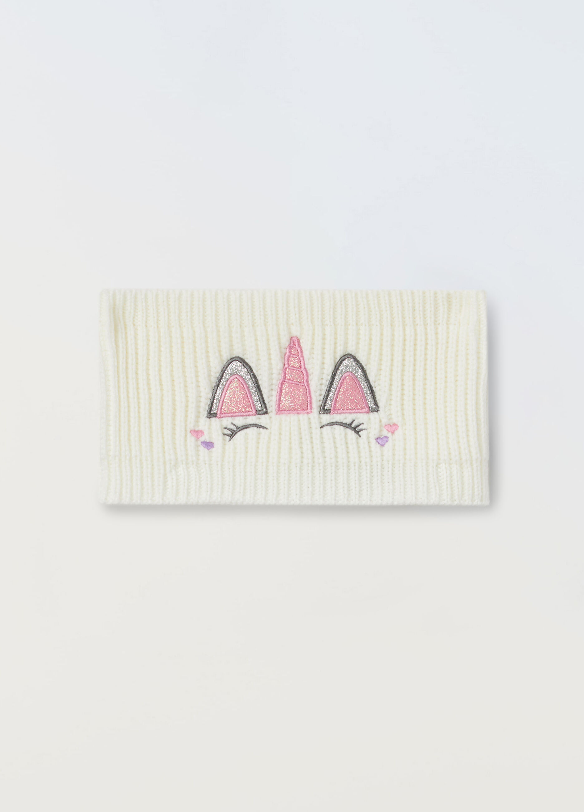 Scaldacollo tricot con applicazioni neonata_0