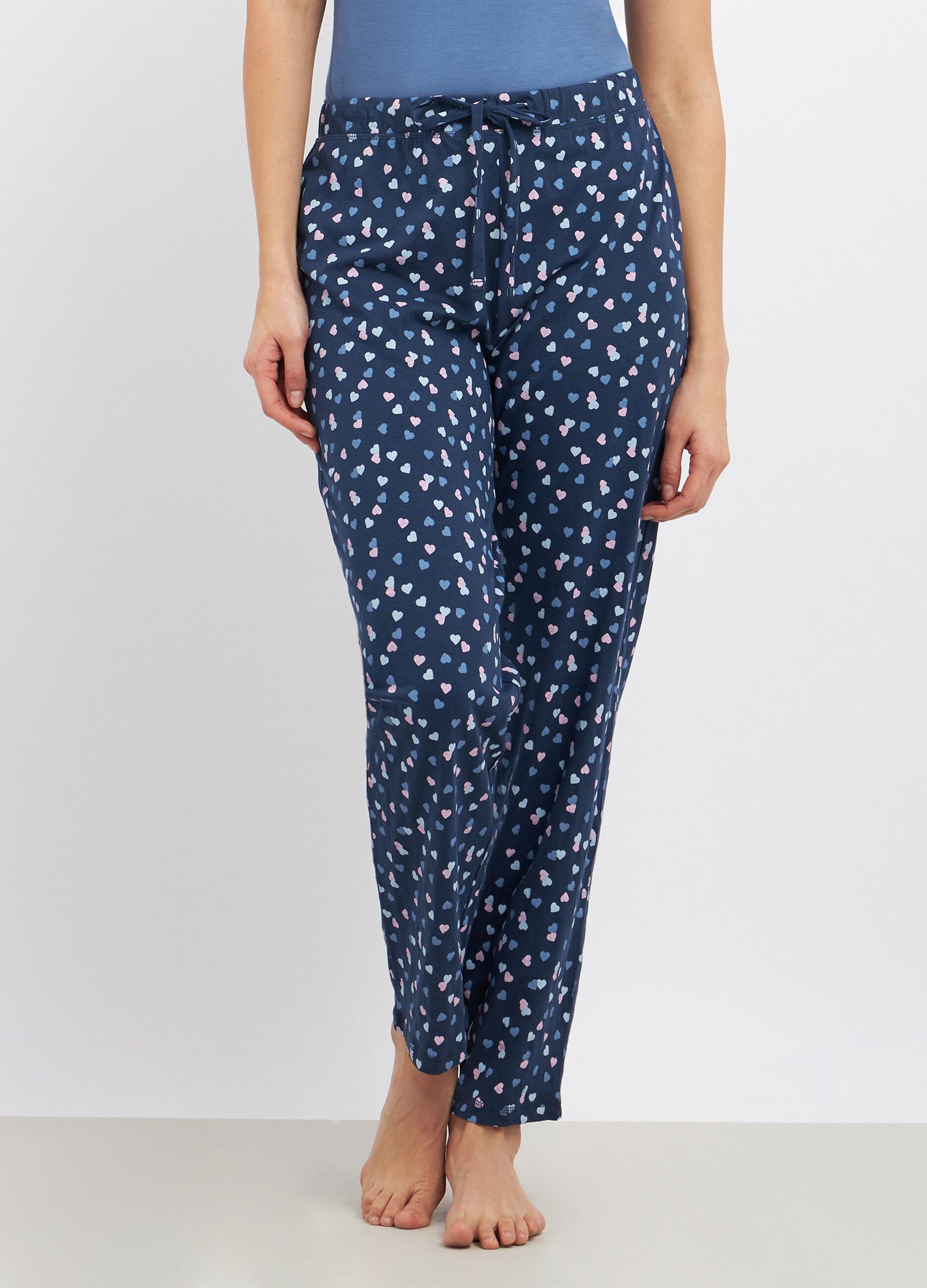 Pantaloni pigiama in puro cotone donna_0