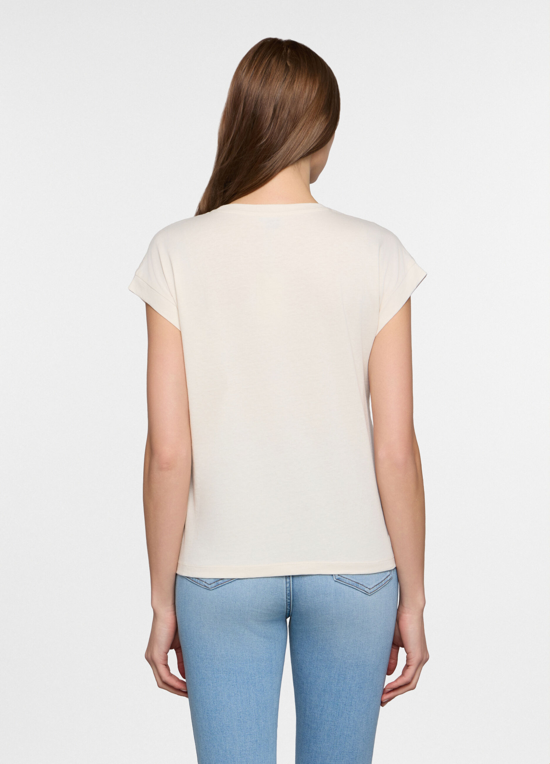 T-shirt girocollo donna _1