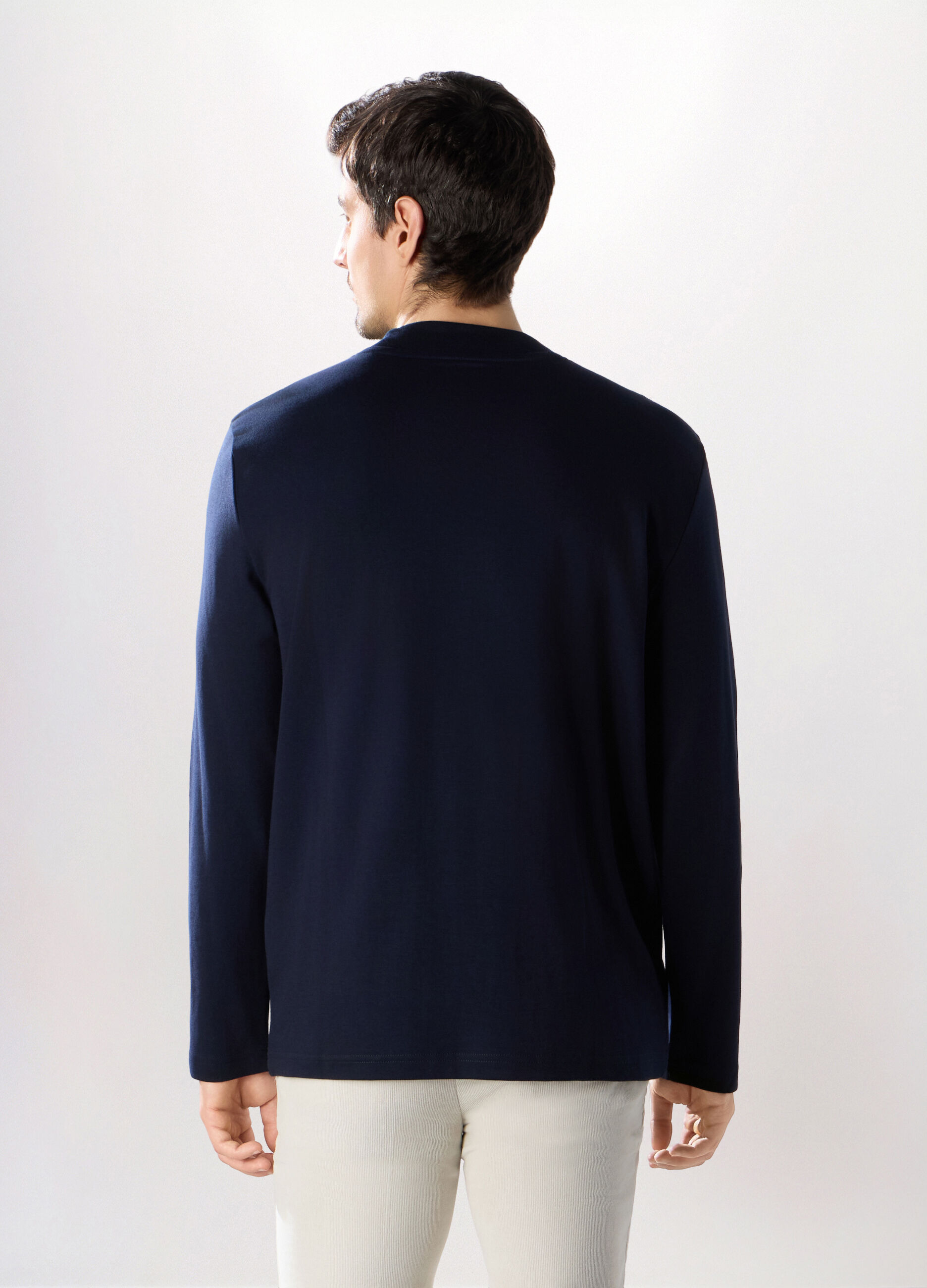 Maglia a maniche lunghe in interlock di cotone_1